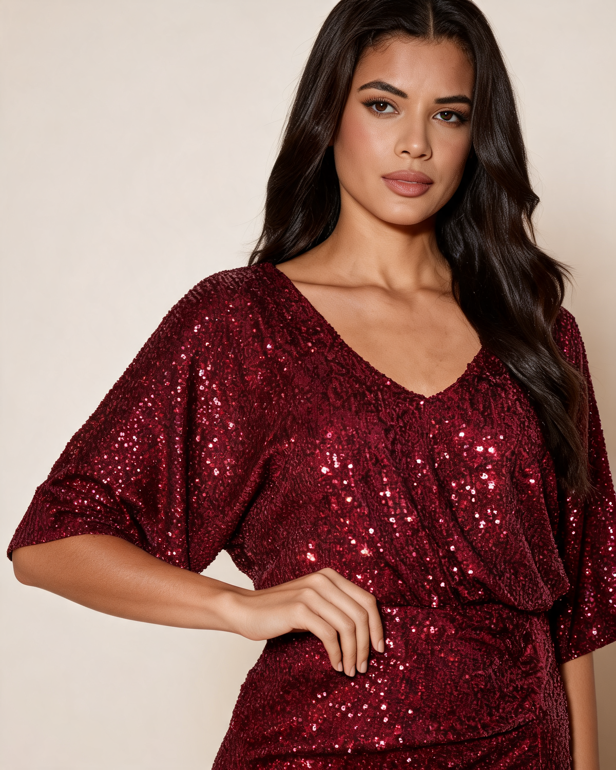 Christmas Dress – Elvira Glitter Midi