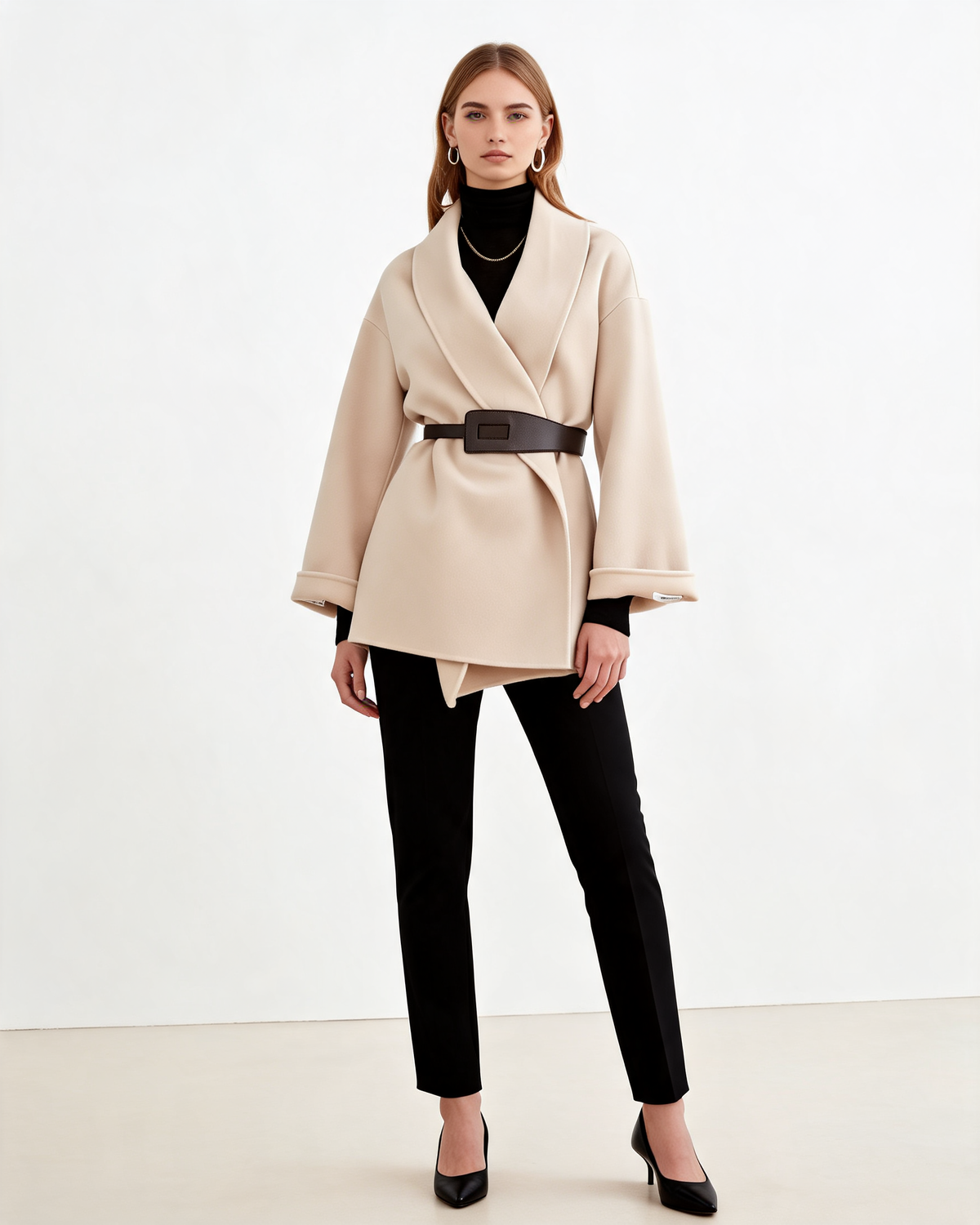 Winter Coat – Althea Belted Wrap