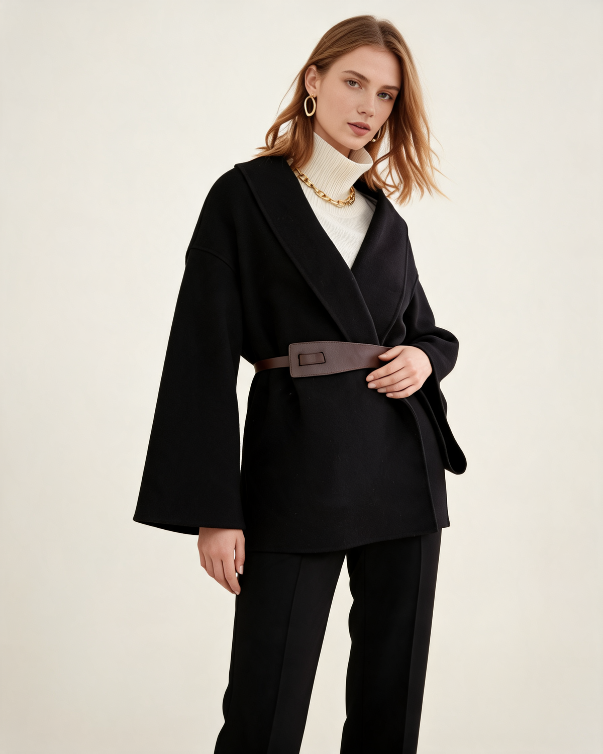 Winter Coat – Althea Belted Wrap