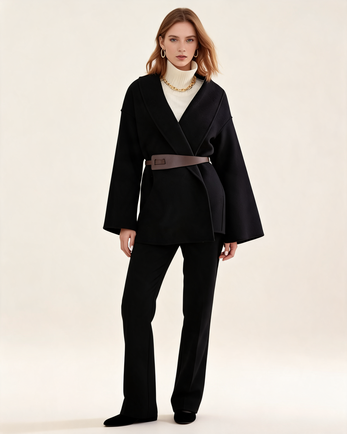 Winter Coat – Althea Belted Wrap