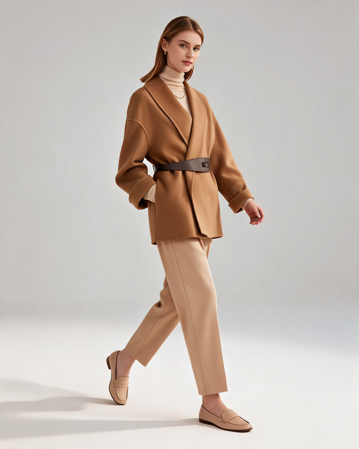 Winter Coat – Althea Belted Wrap