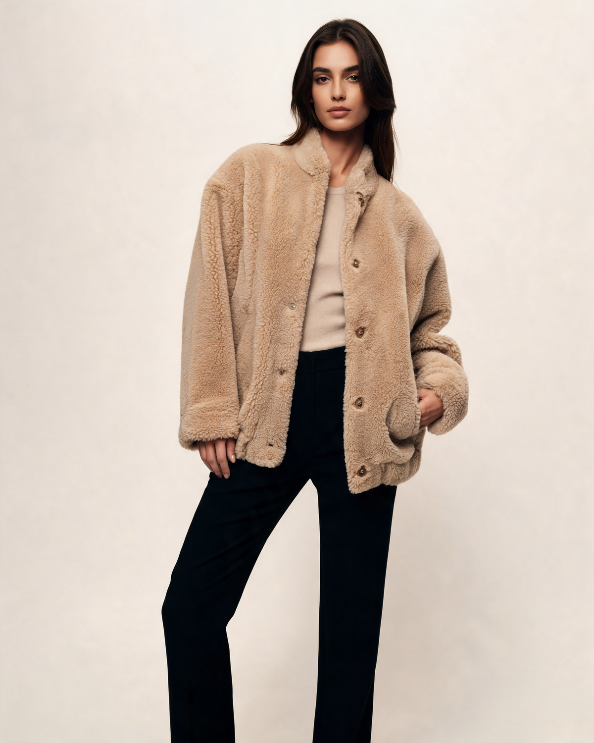 Winter Jacket – Evelina Oversized Teddy