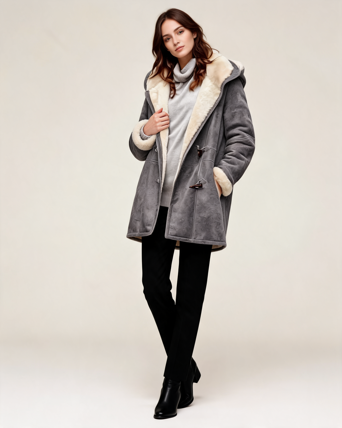 Winter Coat – Mireya Sherpa Toggle