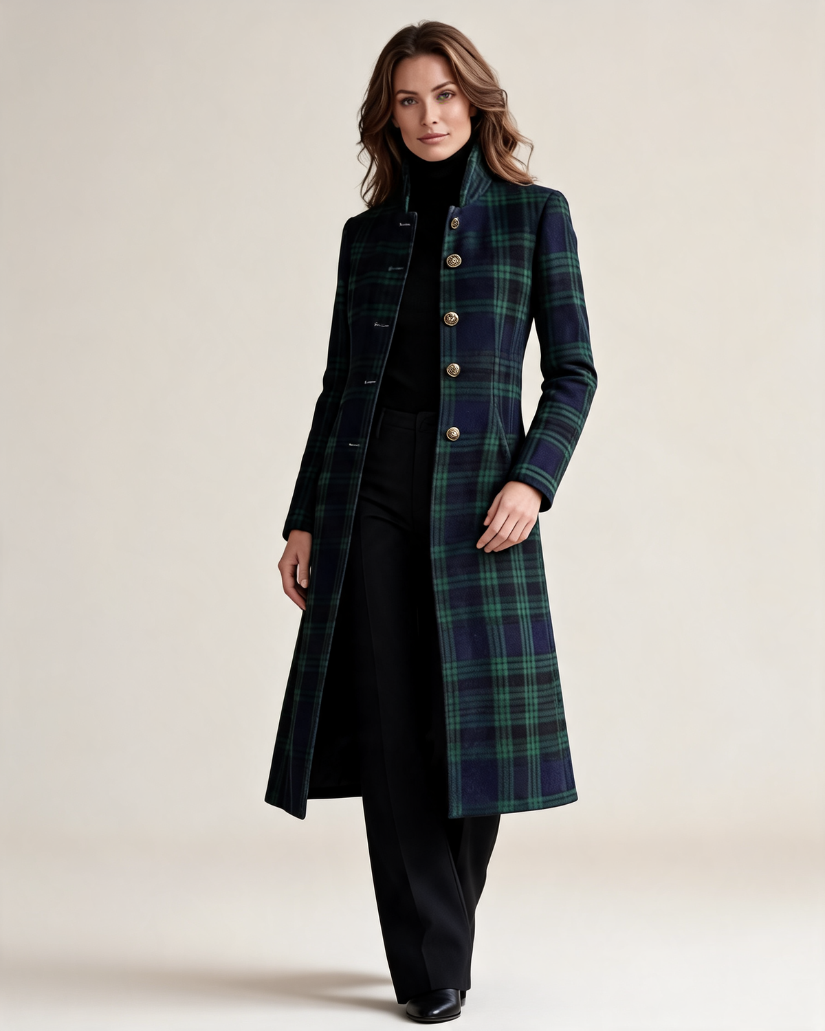 Long Coat – Mirabel Tartan Check