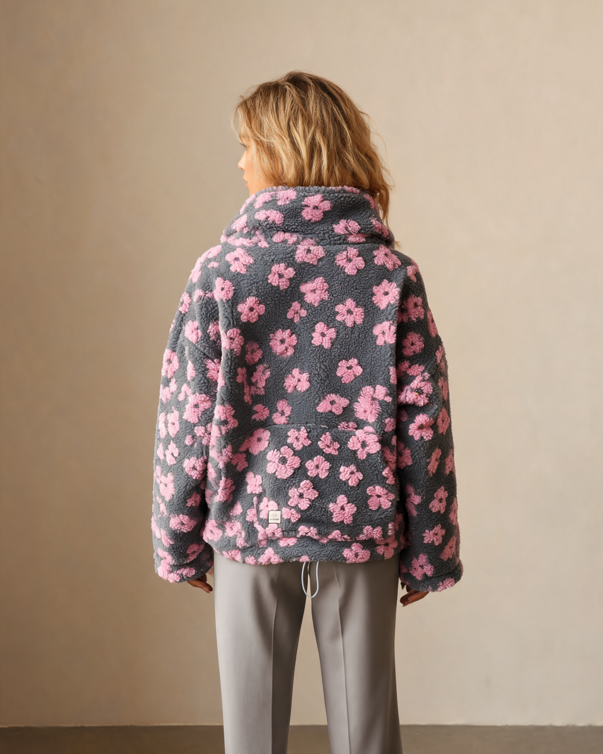 Half-Zip Sweater – Louna Floral Teddy