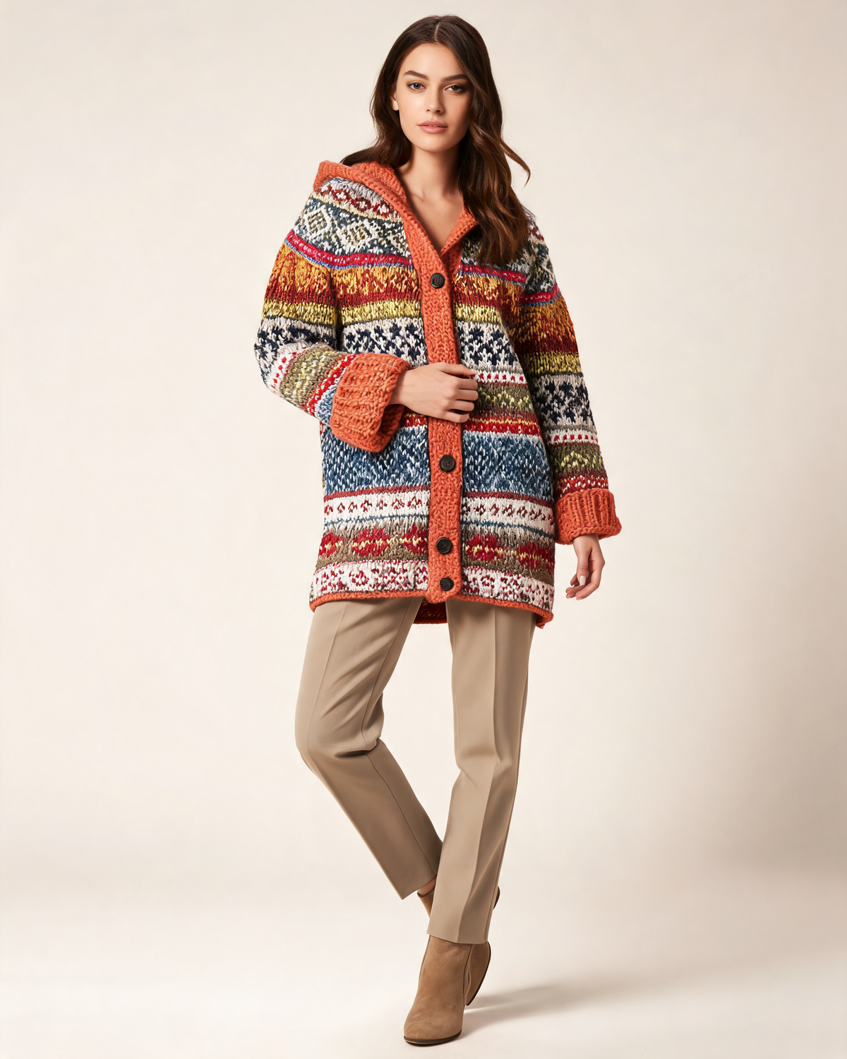 Fair Isle Jumper – Frédérique Hooded