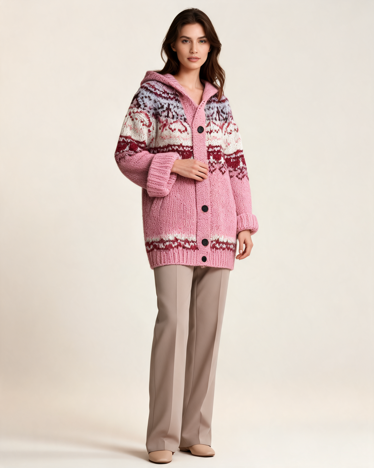 Fair Isle Jumper – Frédérique Hooded