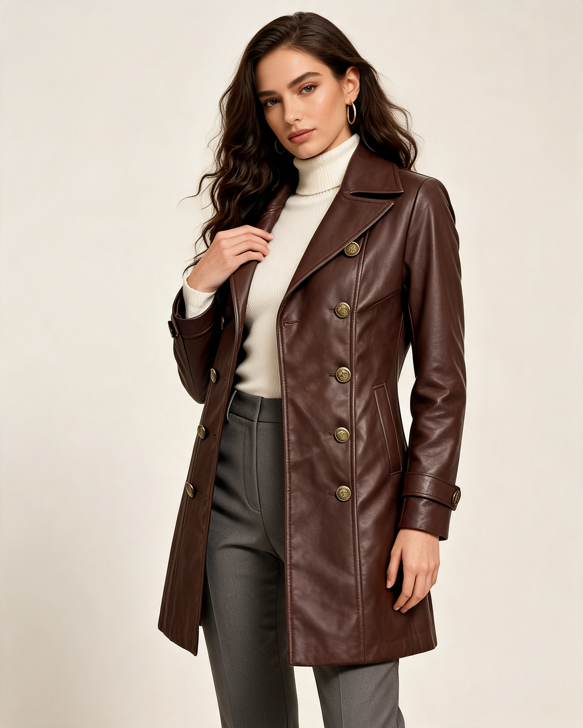 Winter Coat – Odile Belted Double-Breasted