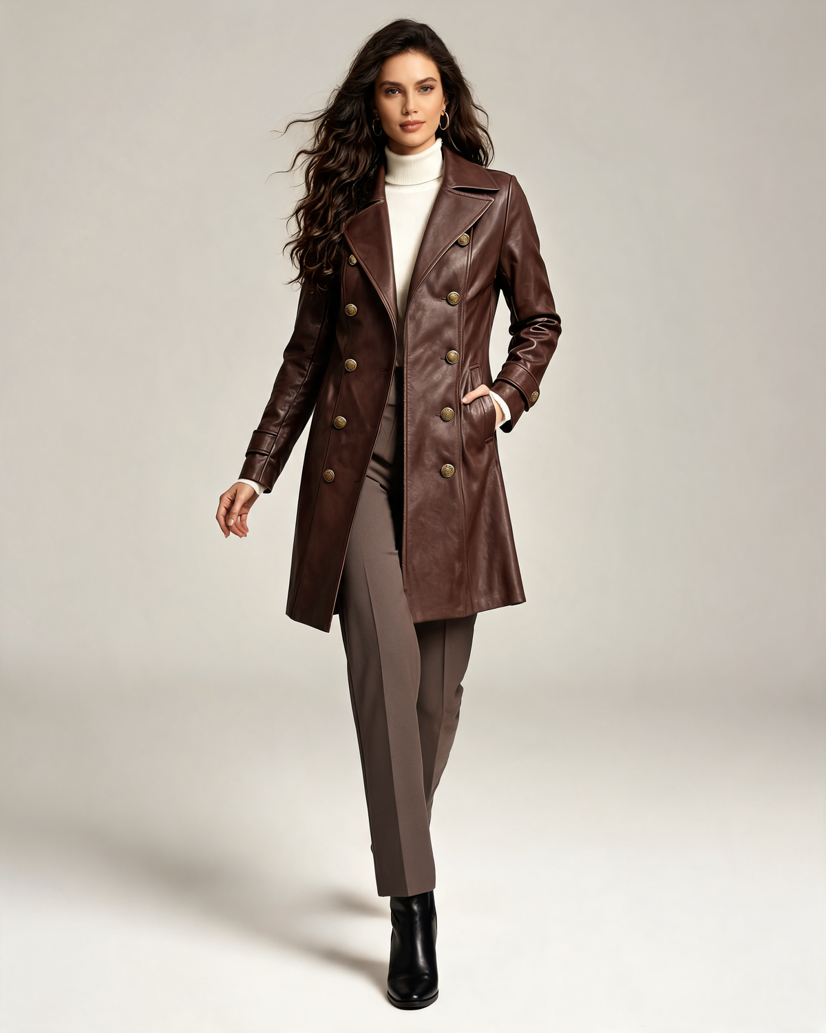 Winter Coat – Odile Belted Double-Breasted