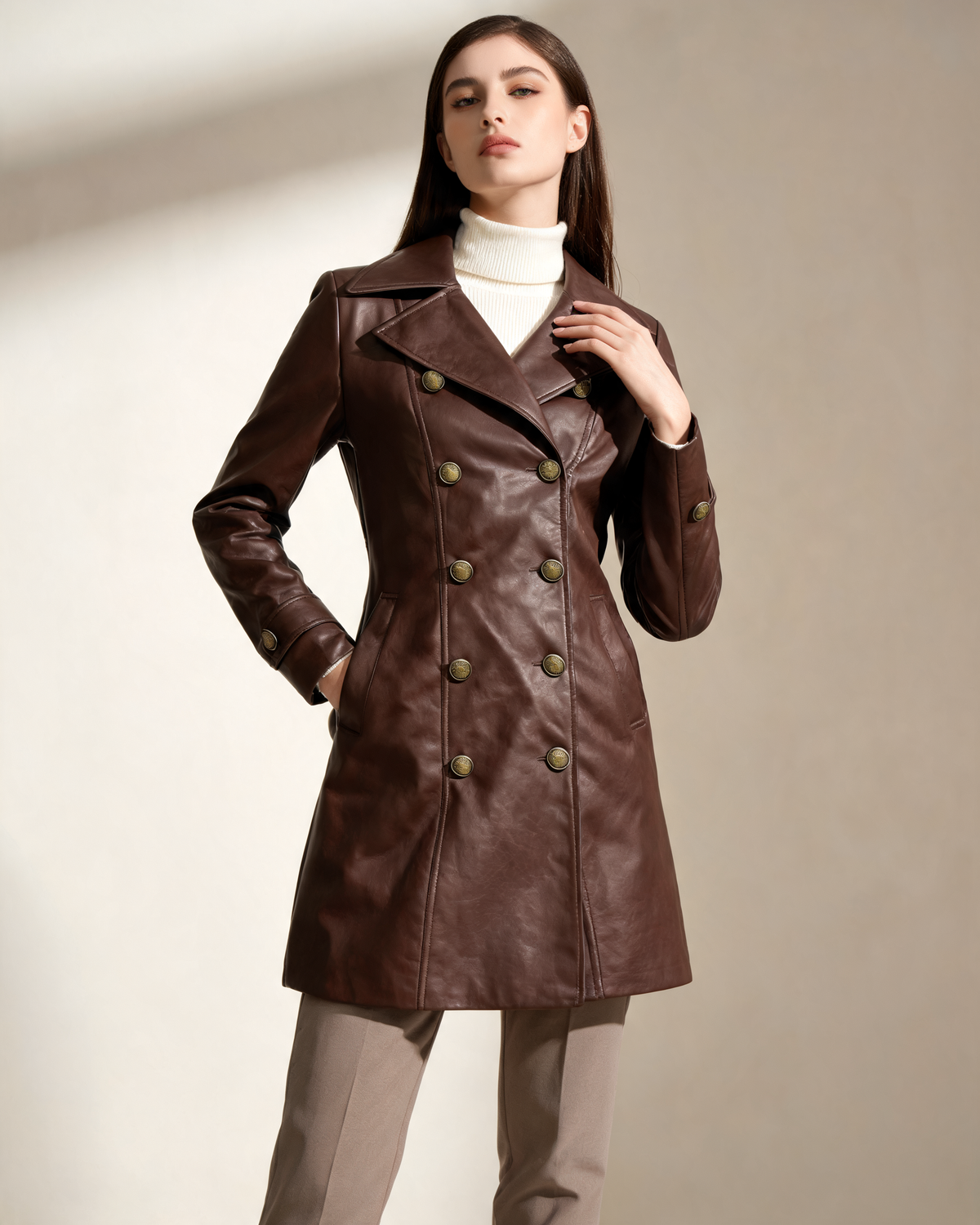 Winter Coat – Odile Belted Double-Breasted