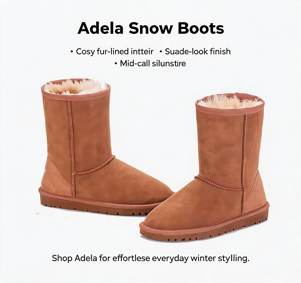 Snow Boots – Adela Fur-Lined