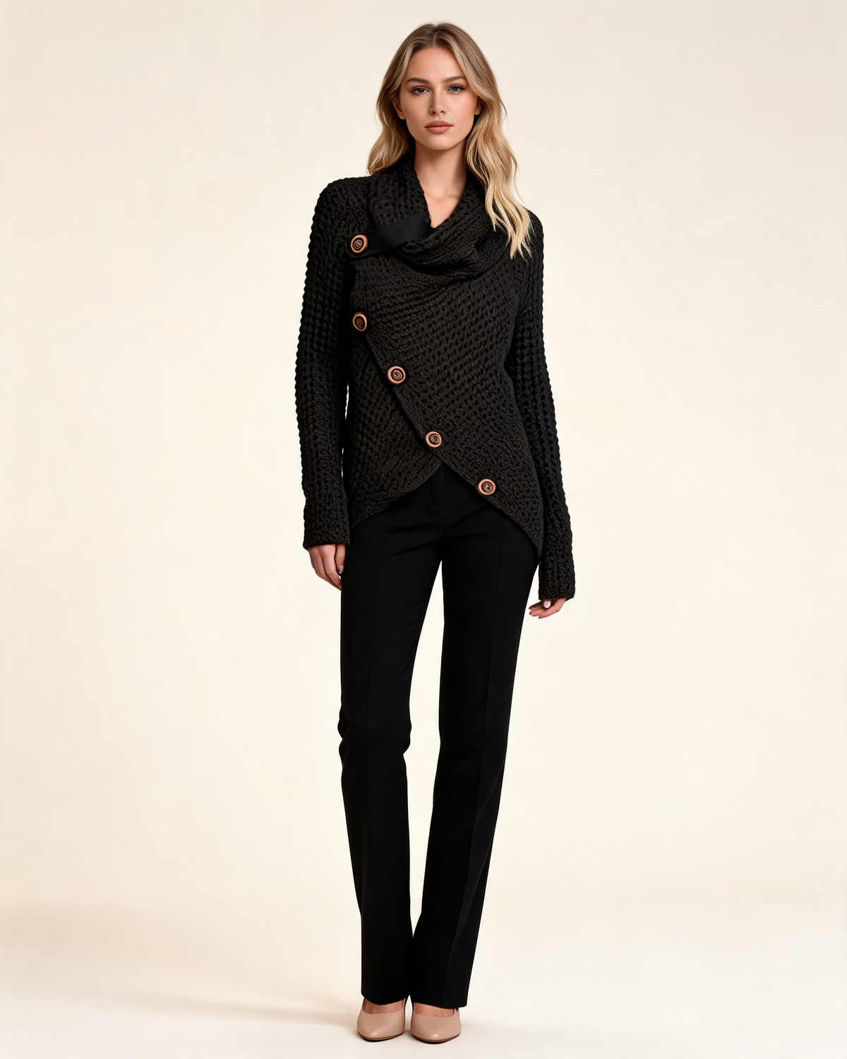 Knit Sweater – Isabeau Cowl Neck