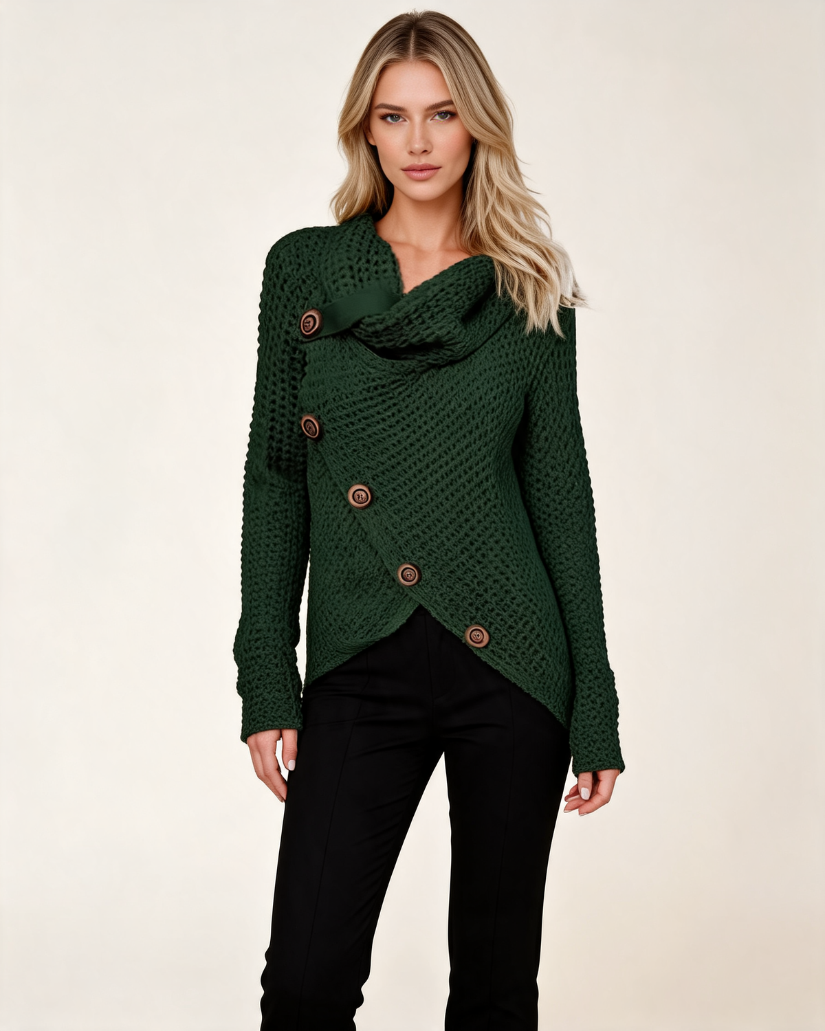Knit Sweater – Isabeau Cowl Neck