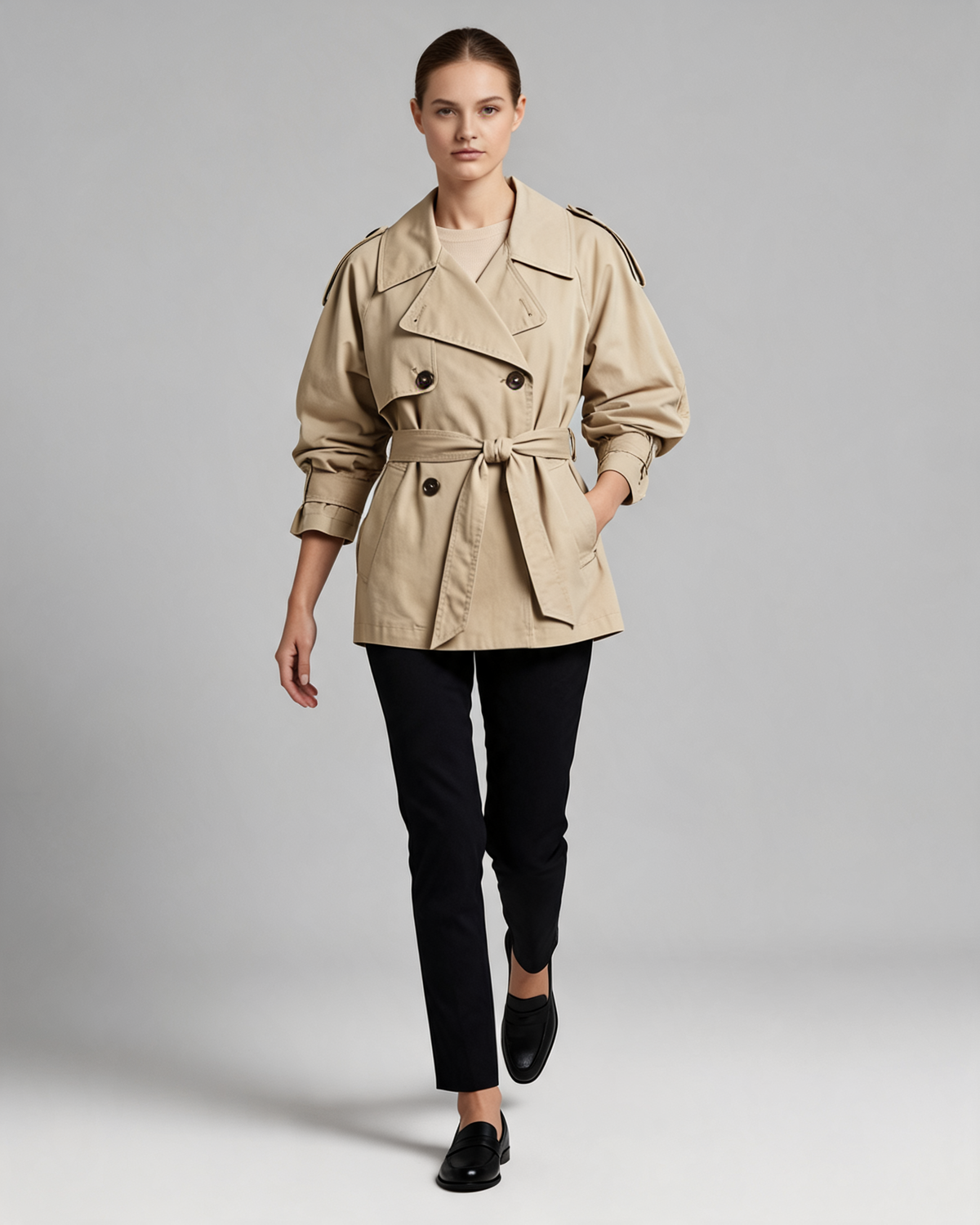 Trench Coat – Alouette Short Belted