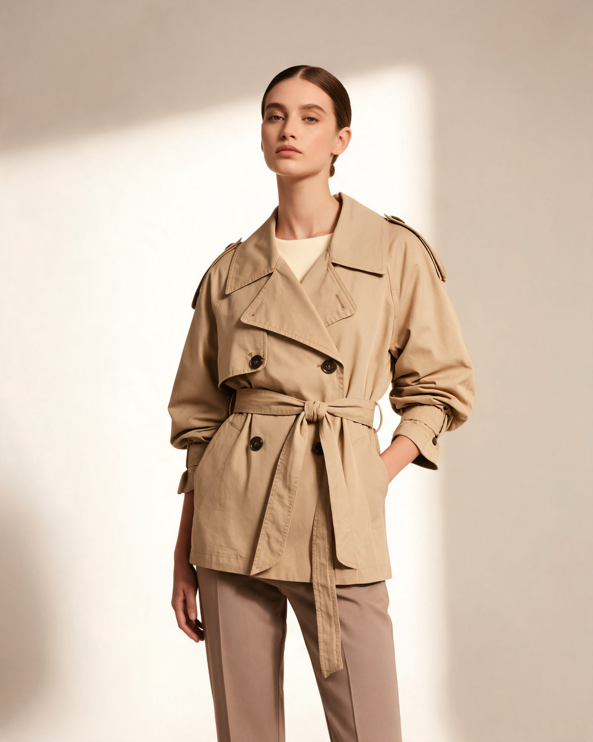Trench Coat – Alouette Short Belted
