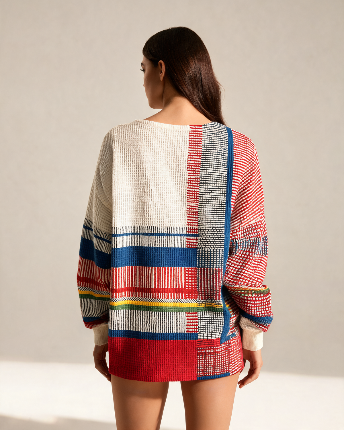 Knit Sweater – Mirelle Waffle Button Front
