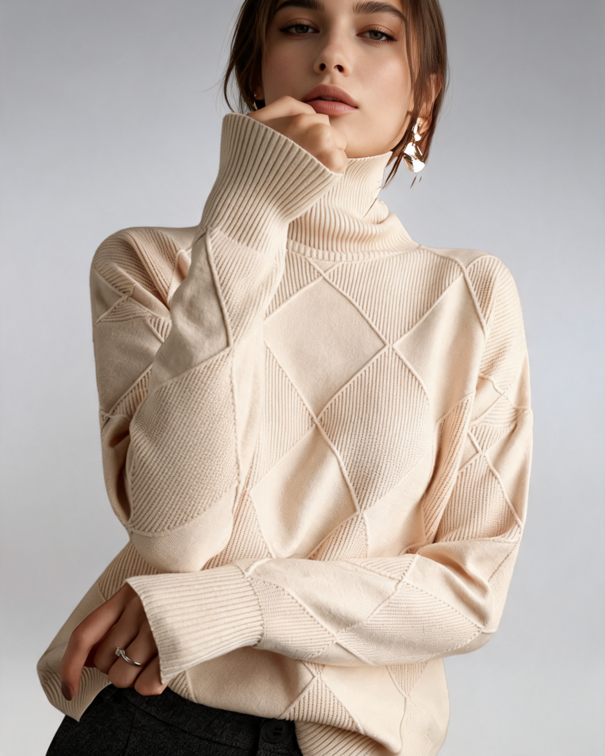 Turtleneck Sweater – Soline Soft Knit