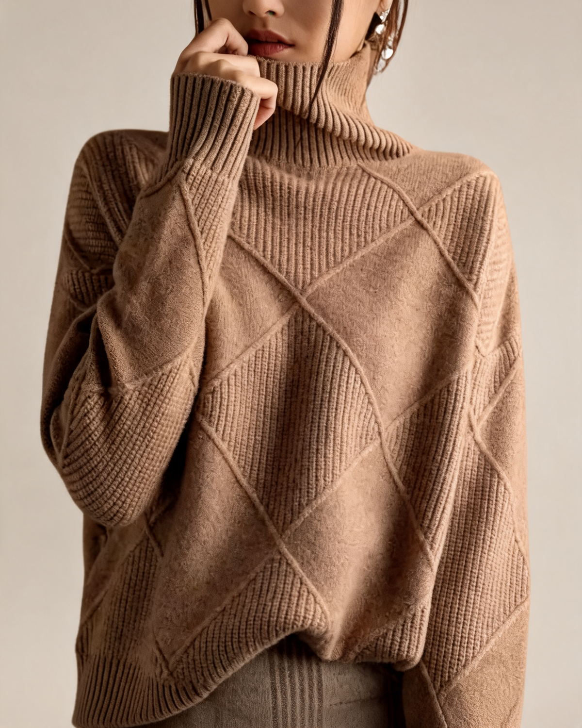 Turtleneck Sweater – Soline Soft Knit