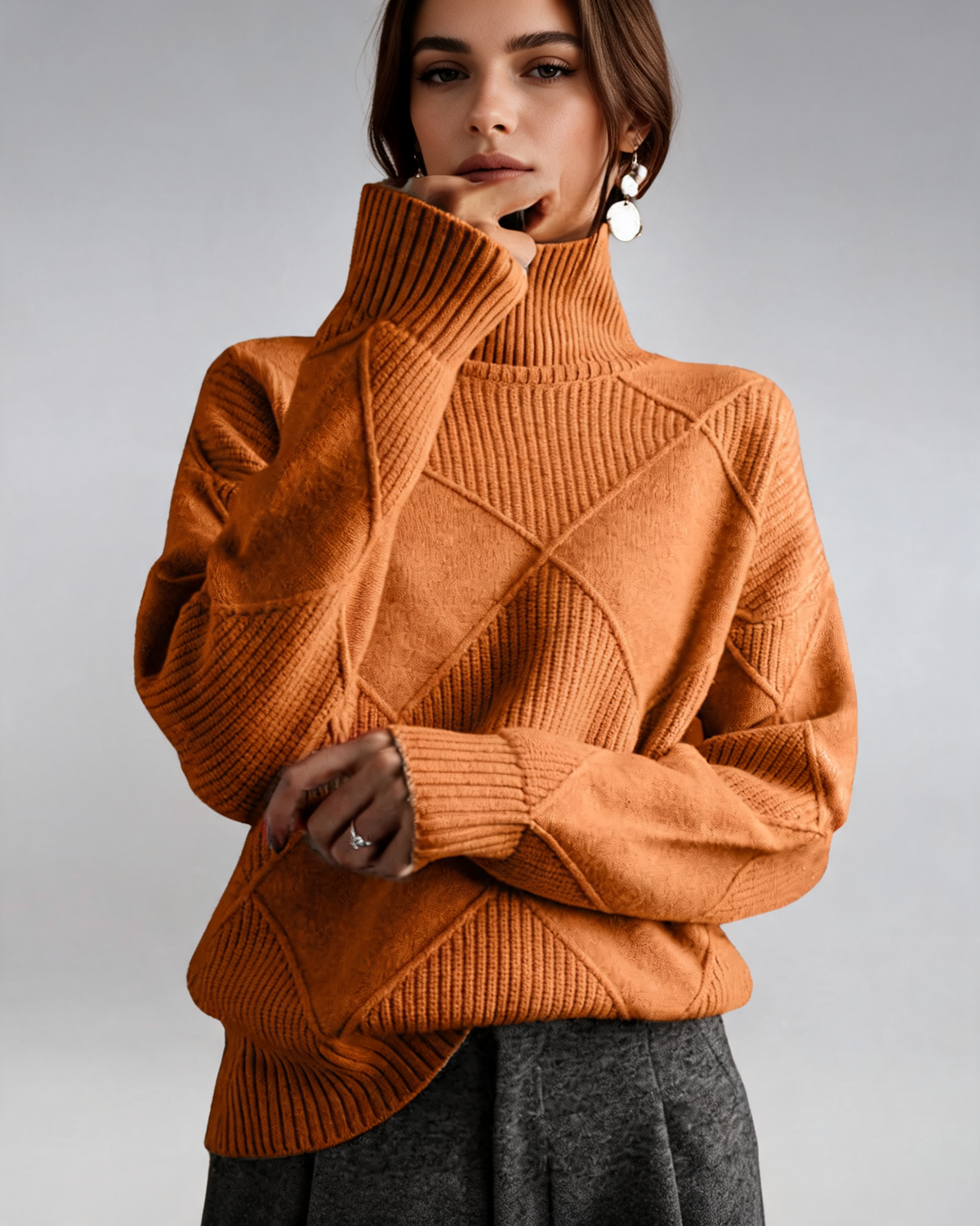Turtleneck Sweater – Soline Soft Knit