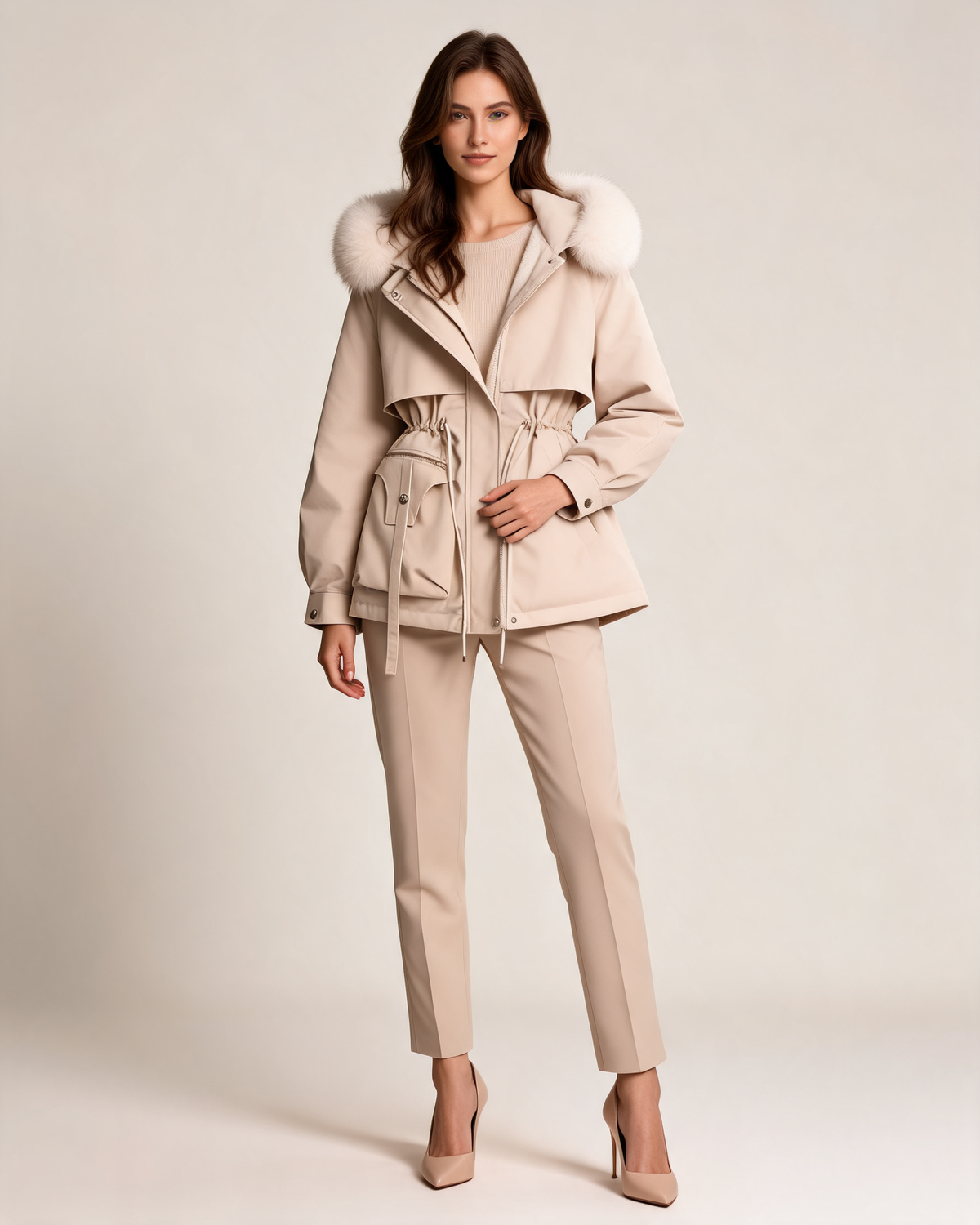 Winter Coat – Elodie Faux Fur Hooded Parka