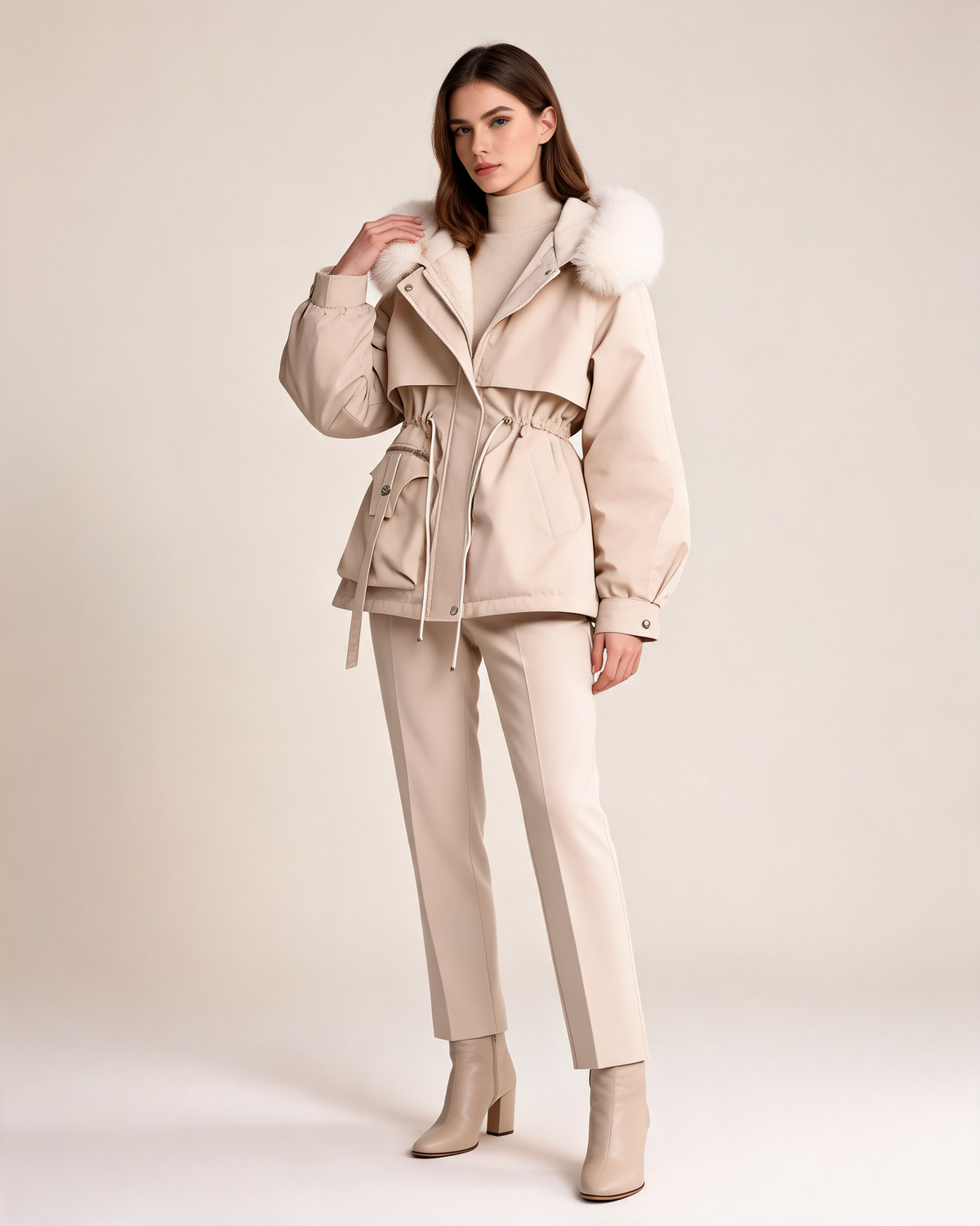Winter Coat – Elodie Faux Fur Hooded Parka