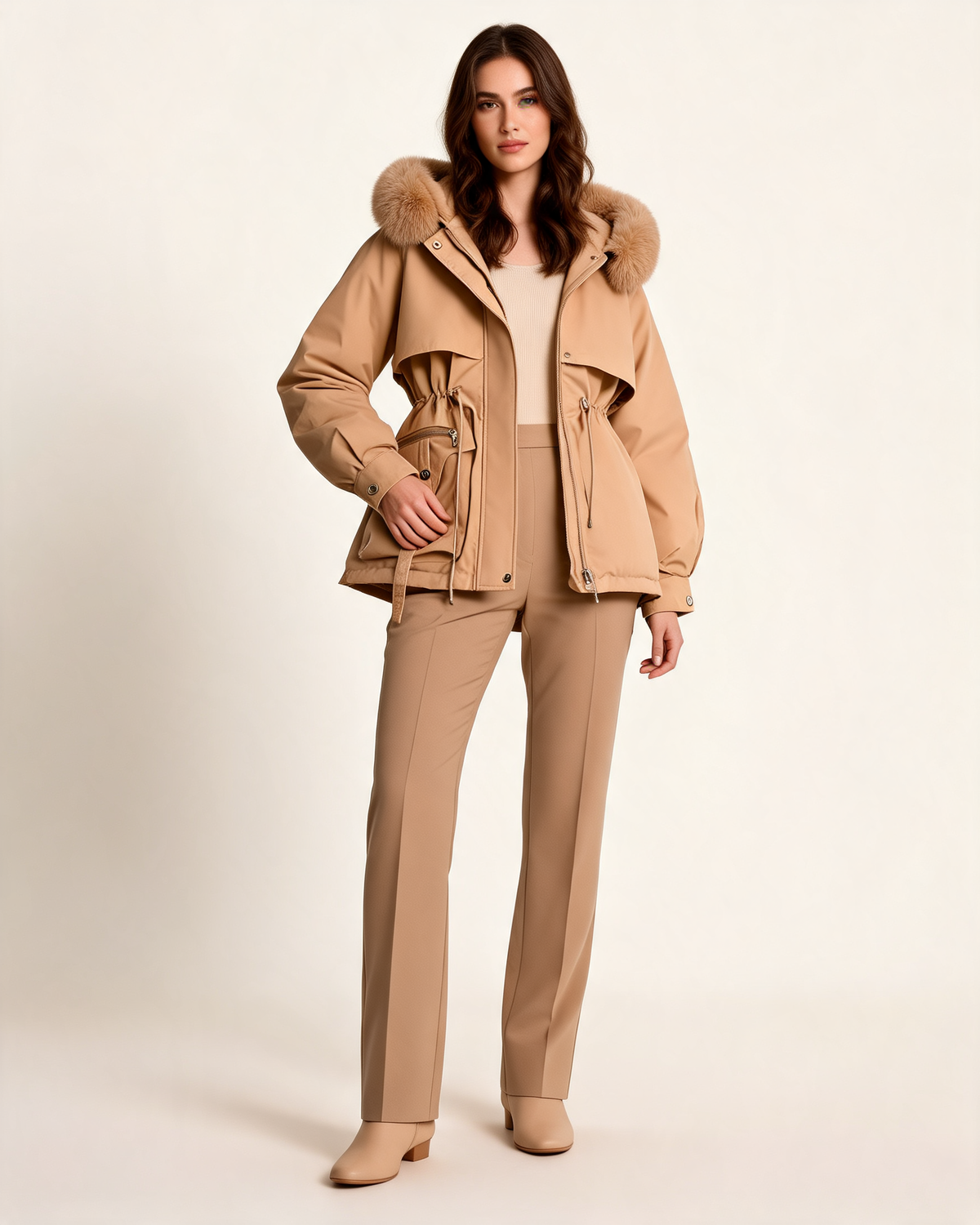 Winter Coat – Elodie Faux Fur Hooded Parka