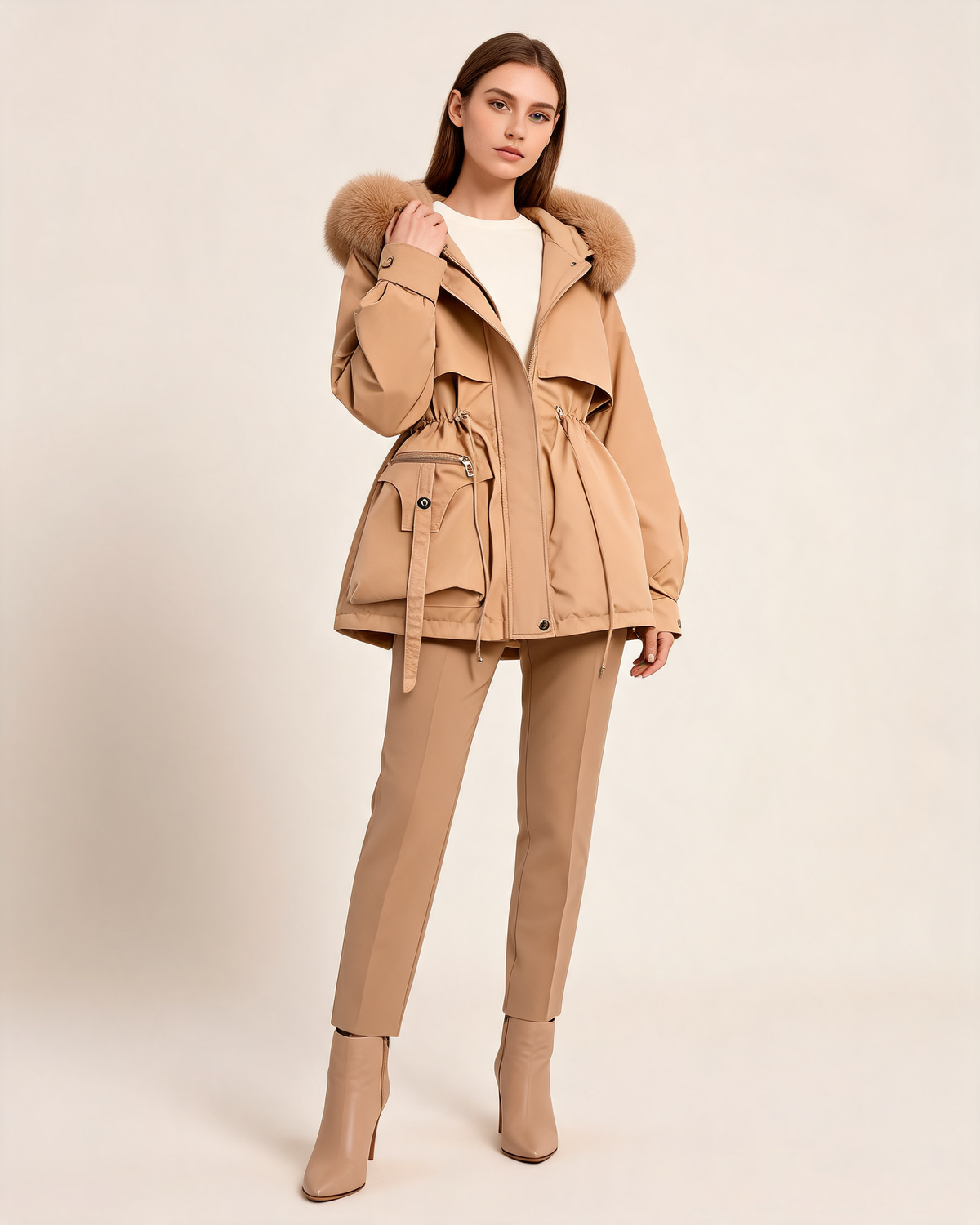 Winter Coat – Elodie Faux Fur Hooded Parka