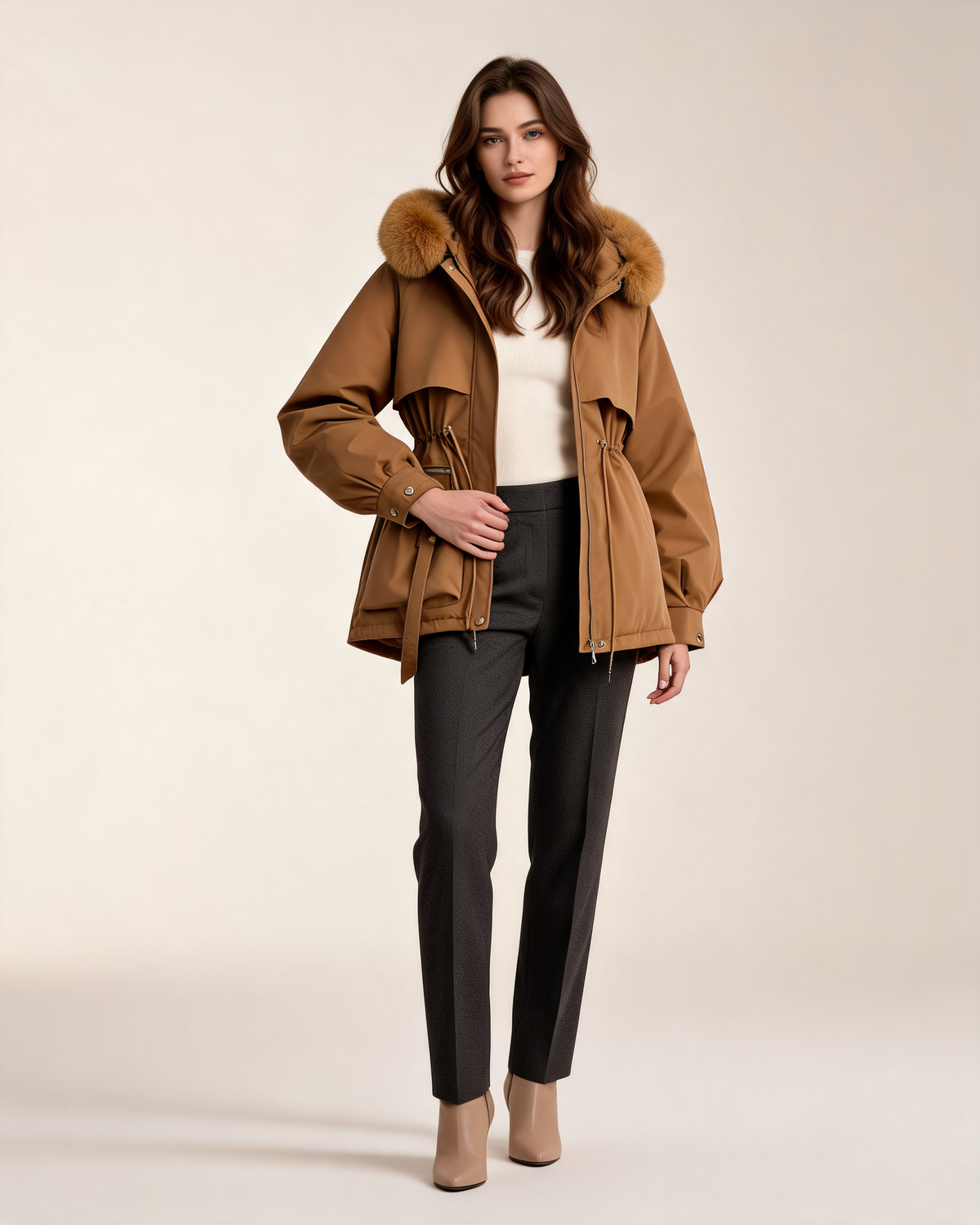 Winter Coat – Elodie Faux Fur Hooded Parka