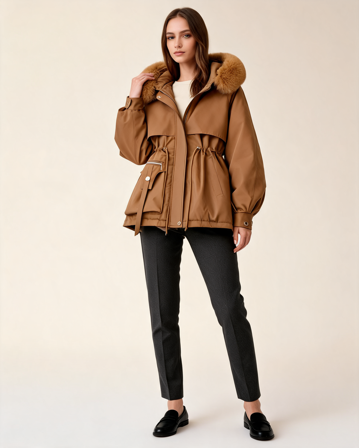 Winter Coat – Elodie Faux Fur Hooded Parka