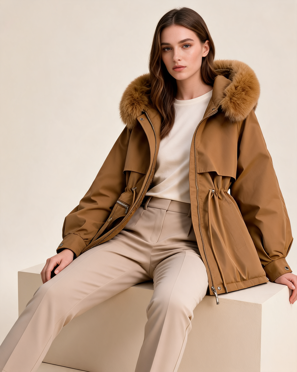 Winter Coat – Elodie Faux Fur Hooded Parka