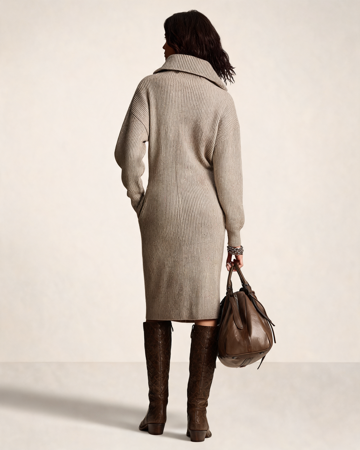 Knitted Dress – Verity Wool Midi