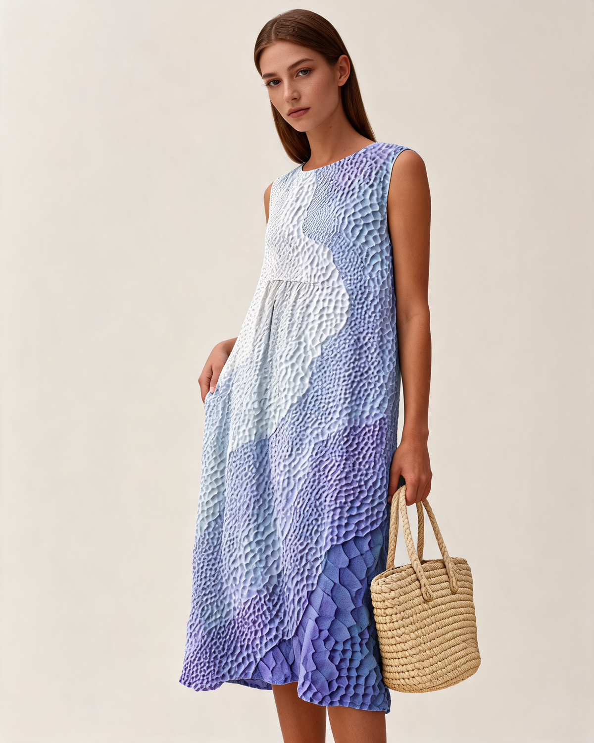 Casual Dress – Sophryana Relaxed Knee-Length
