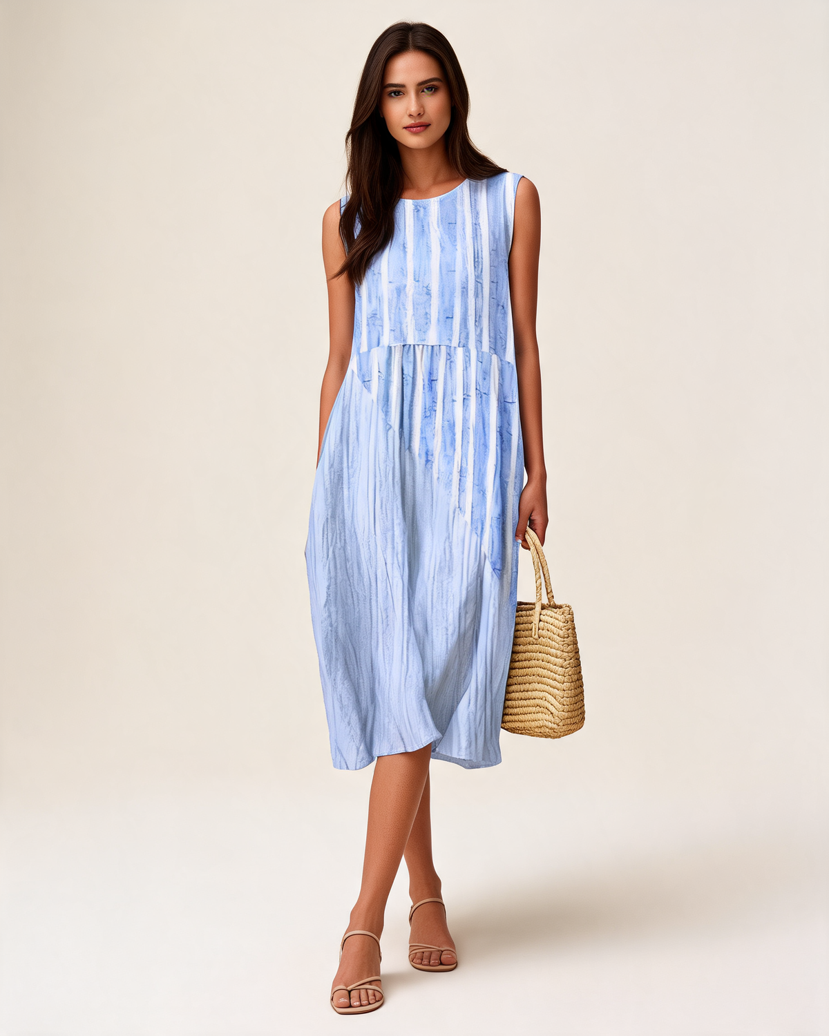 Casual Dress – Sophryana Relaxed Knee-Length
