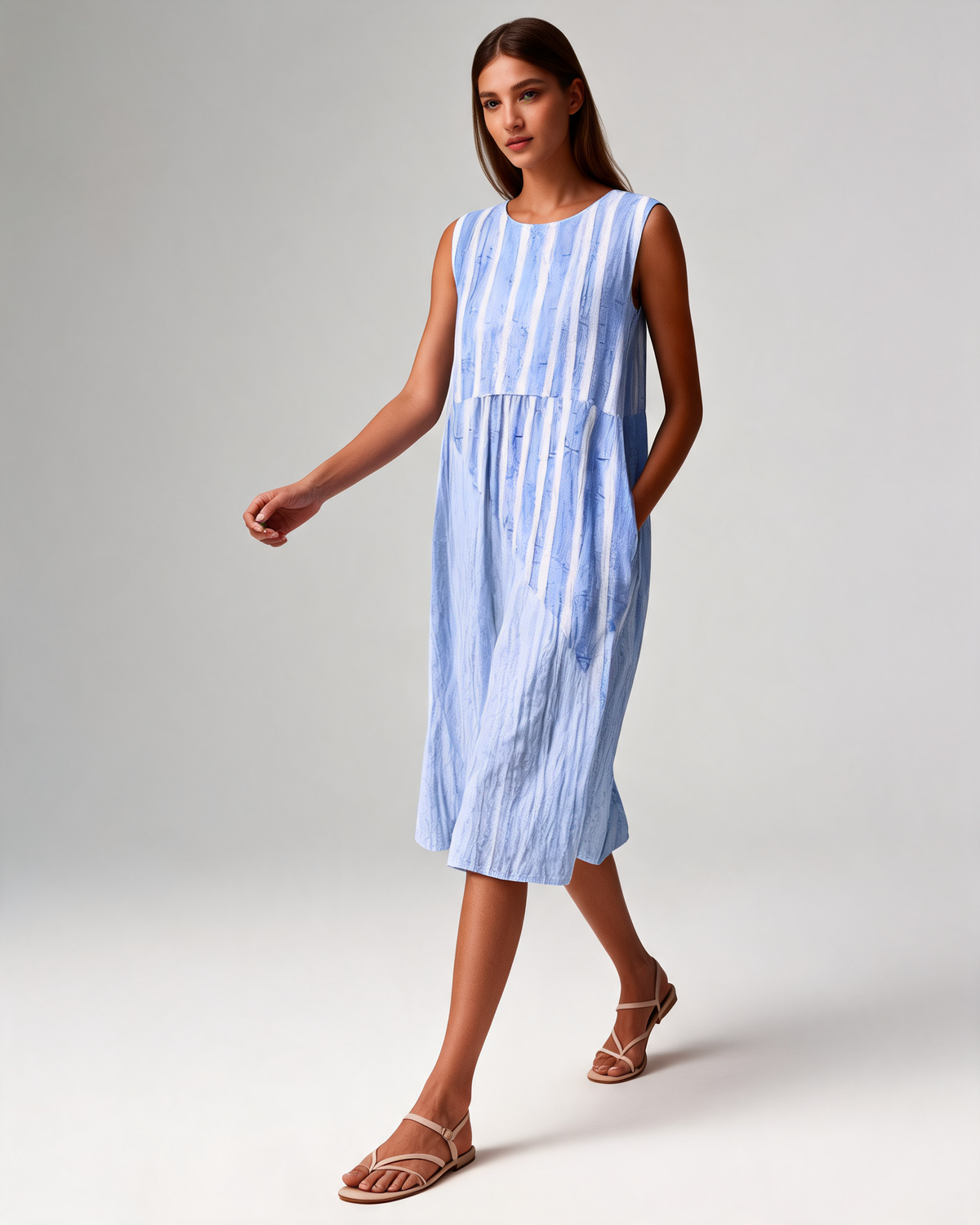 Casual Dress – Sophryana Relaxed Knee-Length