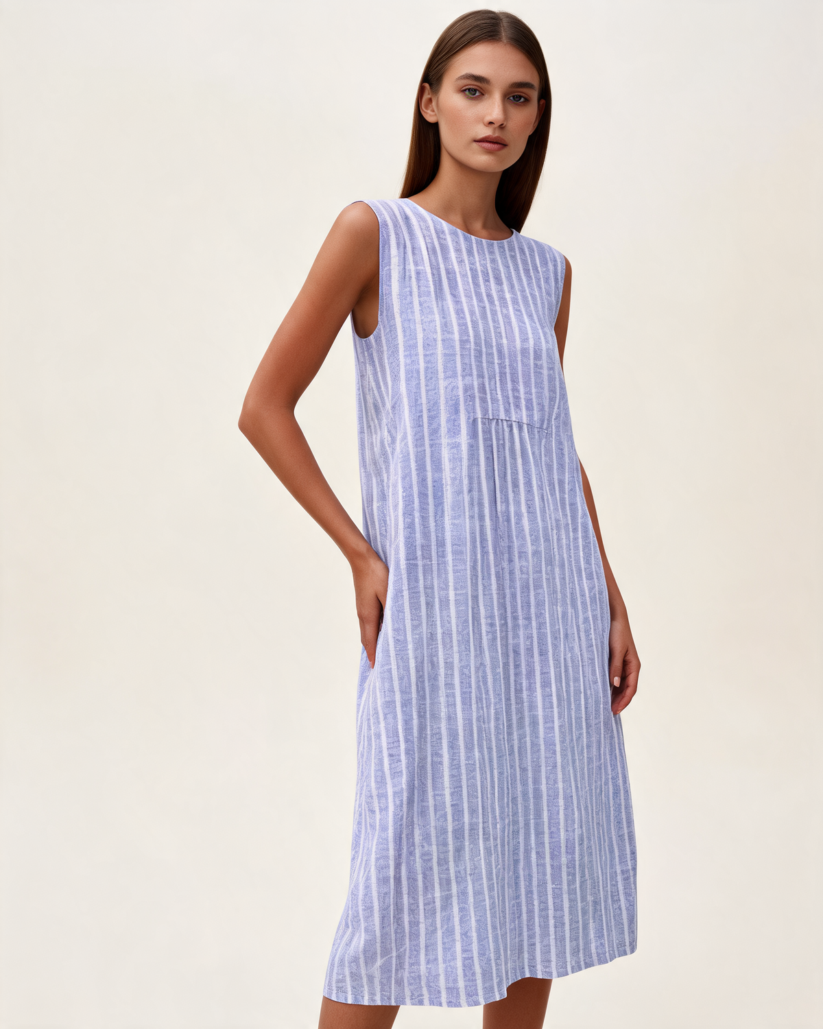 Casual Dress – Sophryana Relaxed Knee-Length