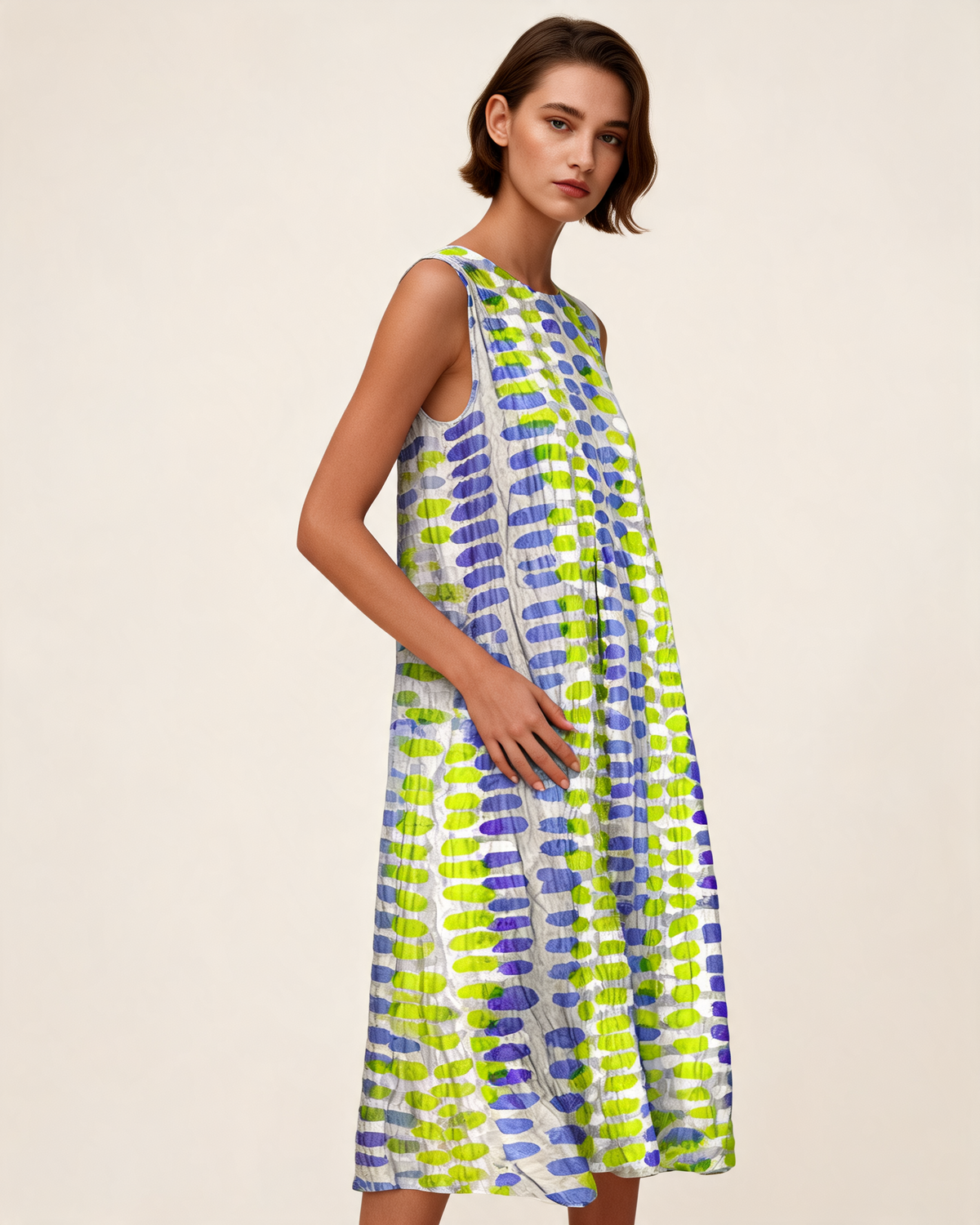 Casual Dress – Sophryana Relaxed Knee-Length