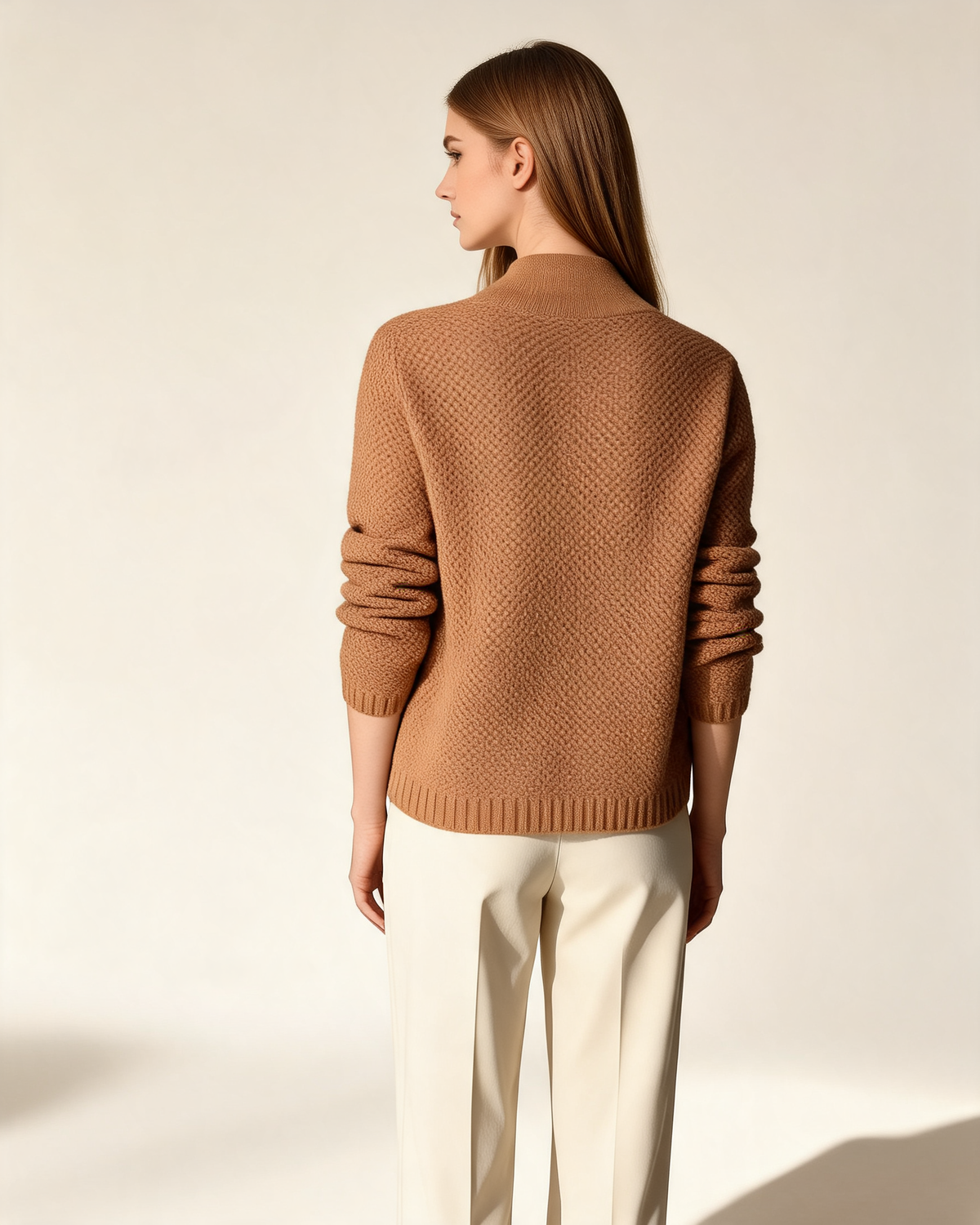 Cardigan – Lucette Open Knit Button Front