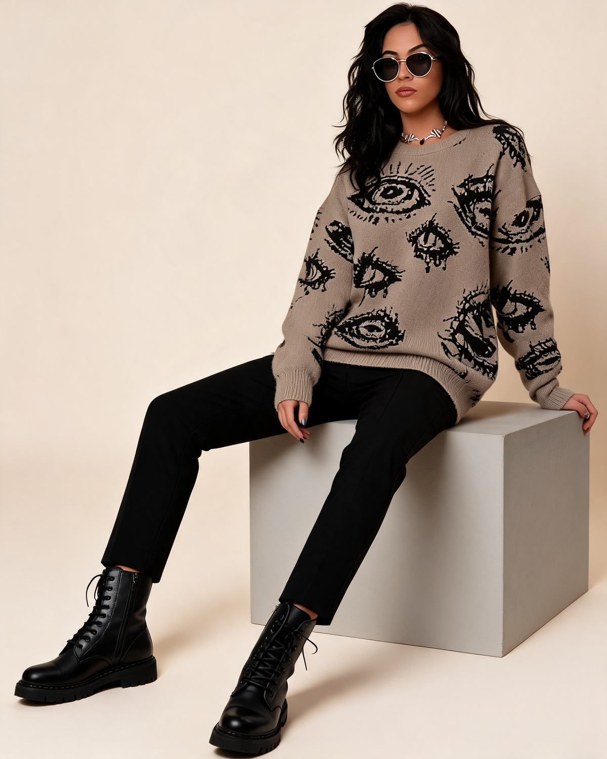 Knit Jumper | Women’s Oversized Grunge Sweater