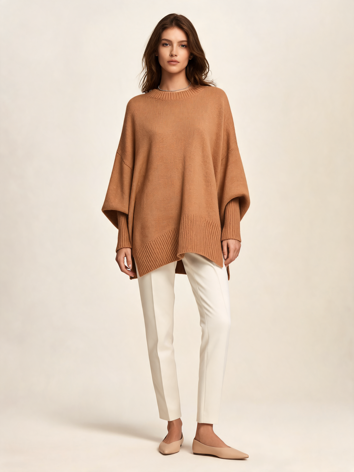 Camel women's jumper front view