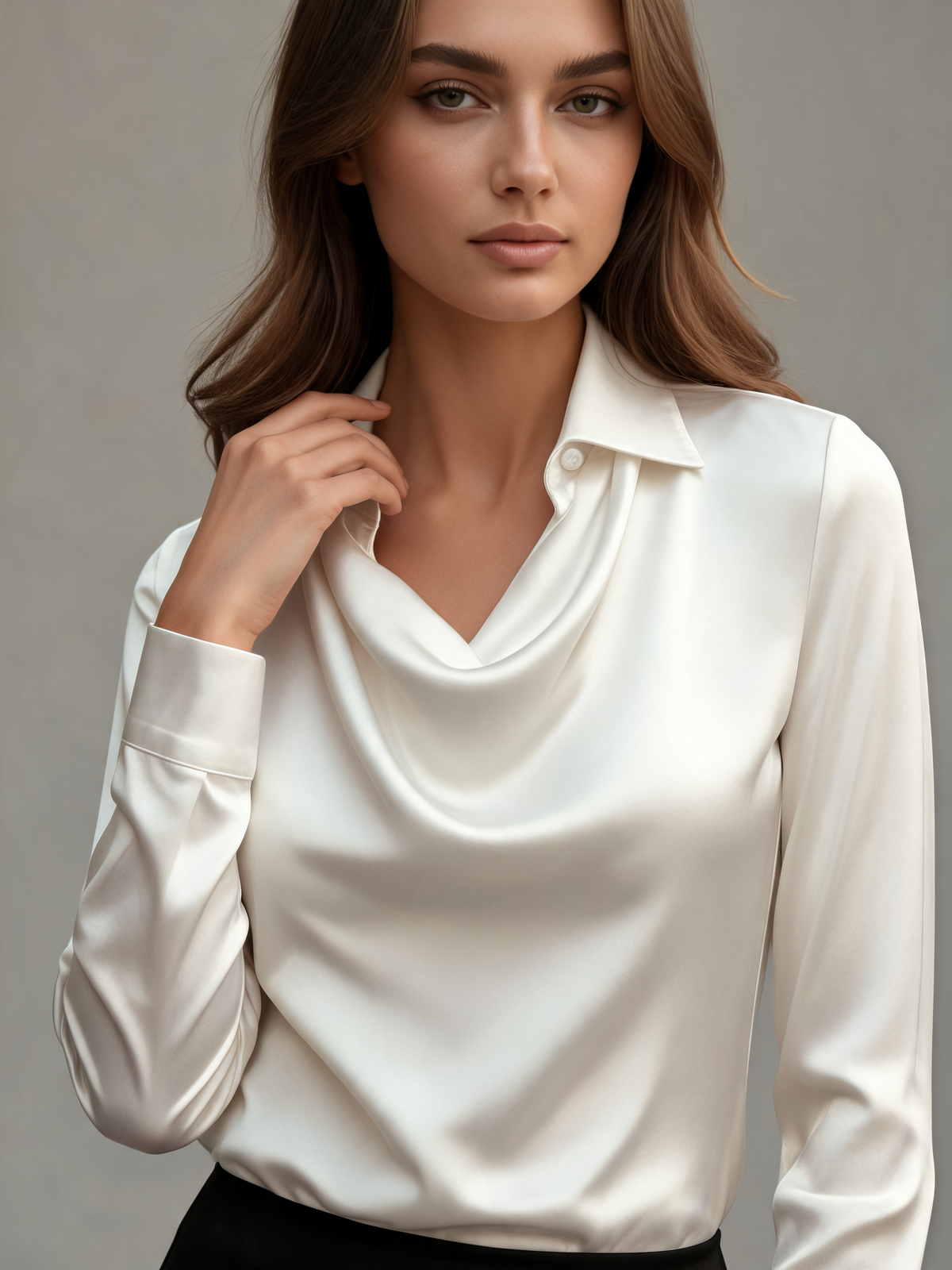 White blouse close-up