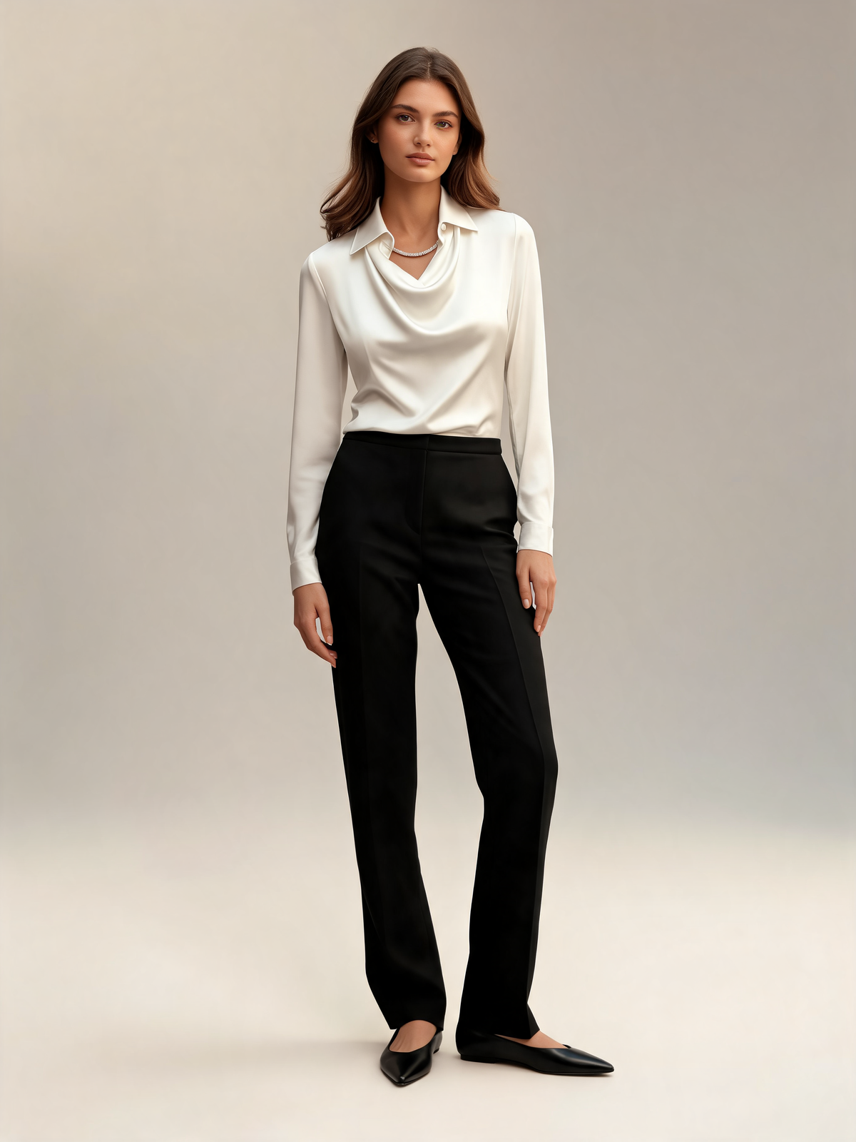 White blouse front view