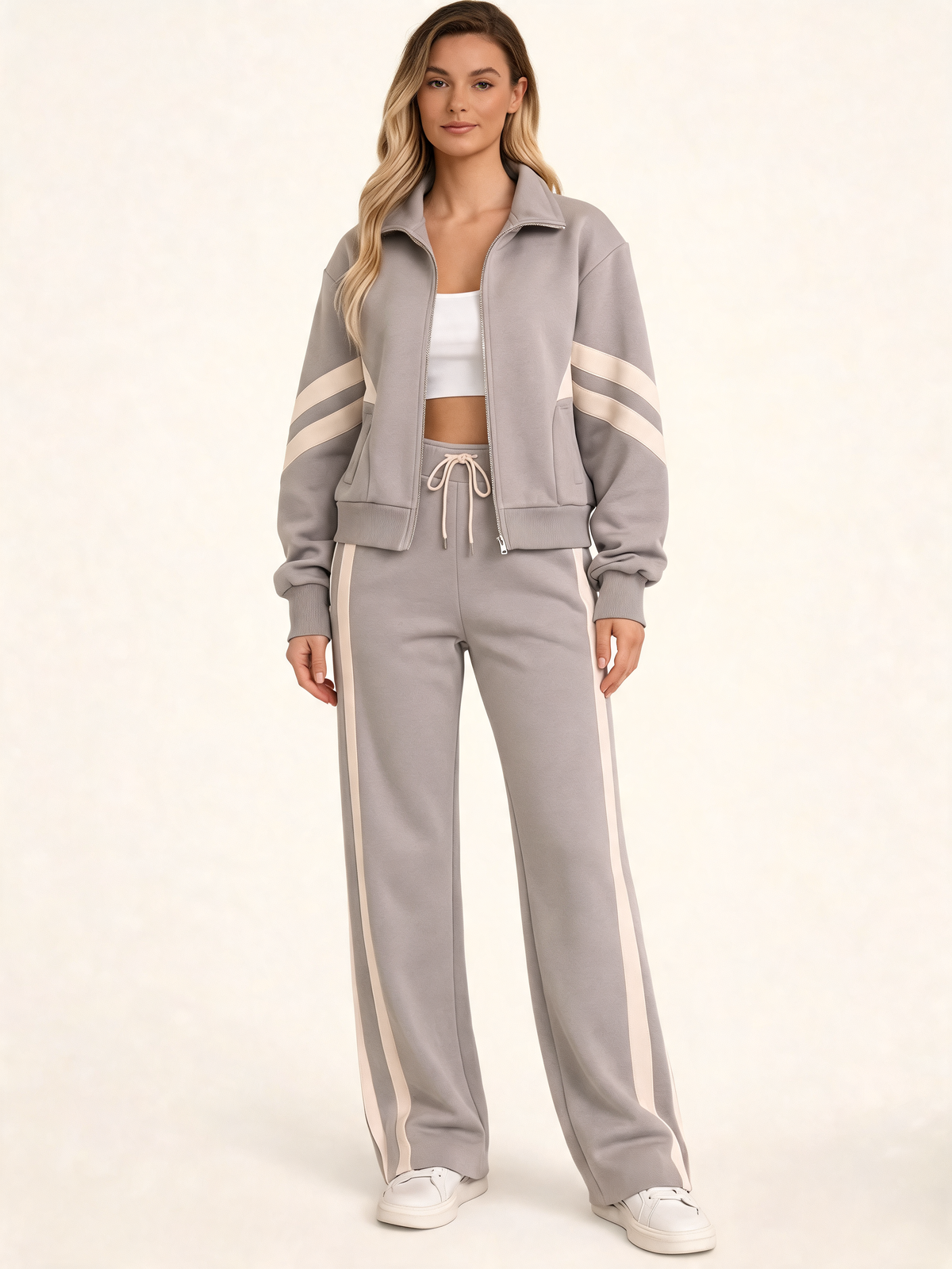Grey tracksuit – front view