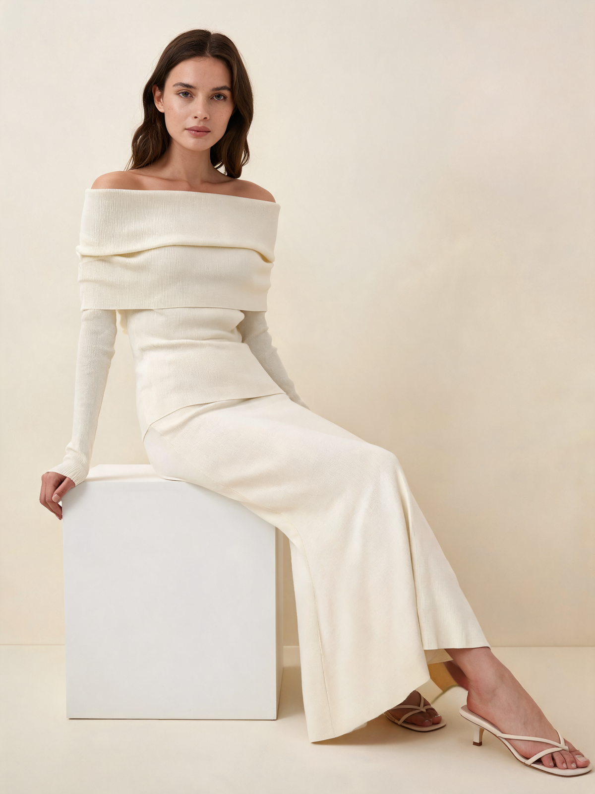 Madison Knit Top & Maxi Skirt Set