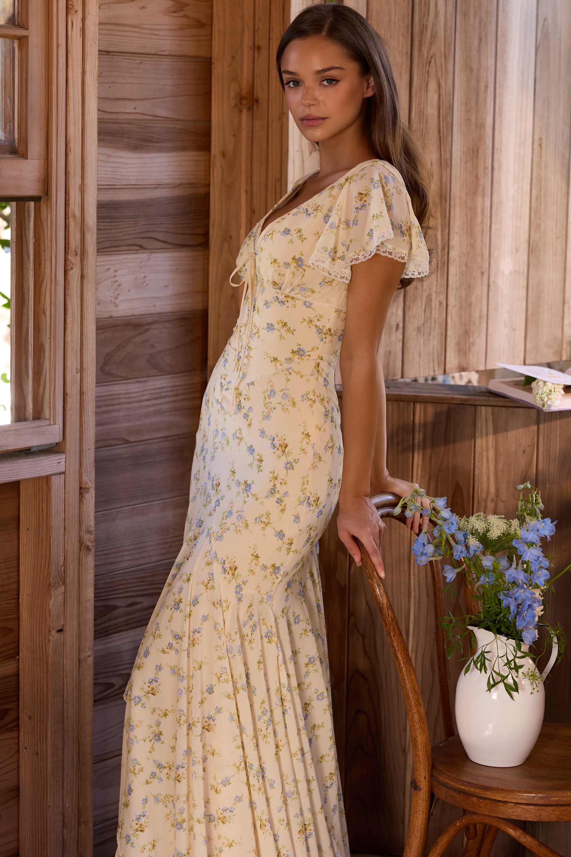 Amina | Floral Maxi Dress
