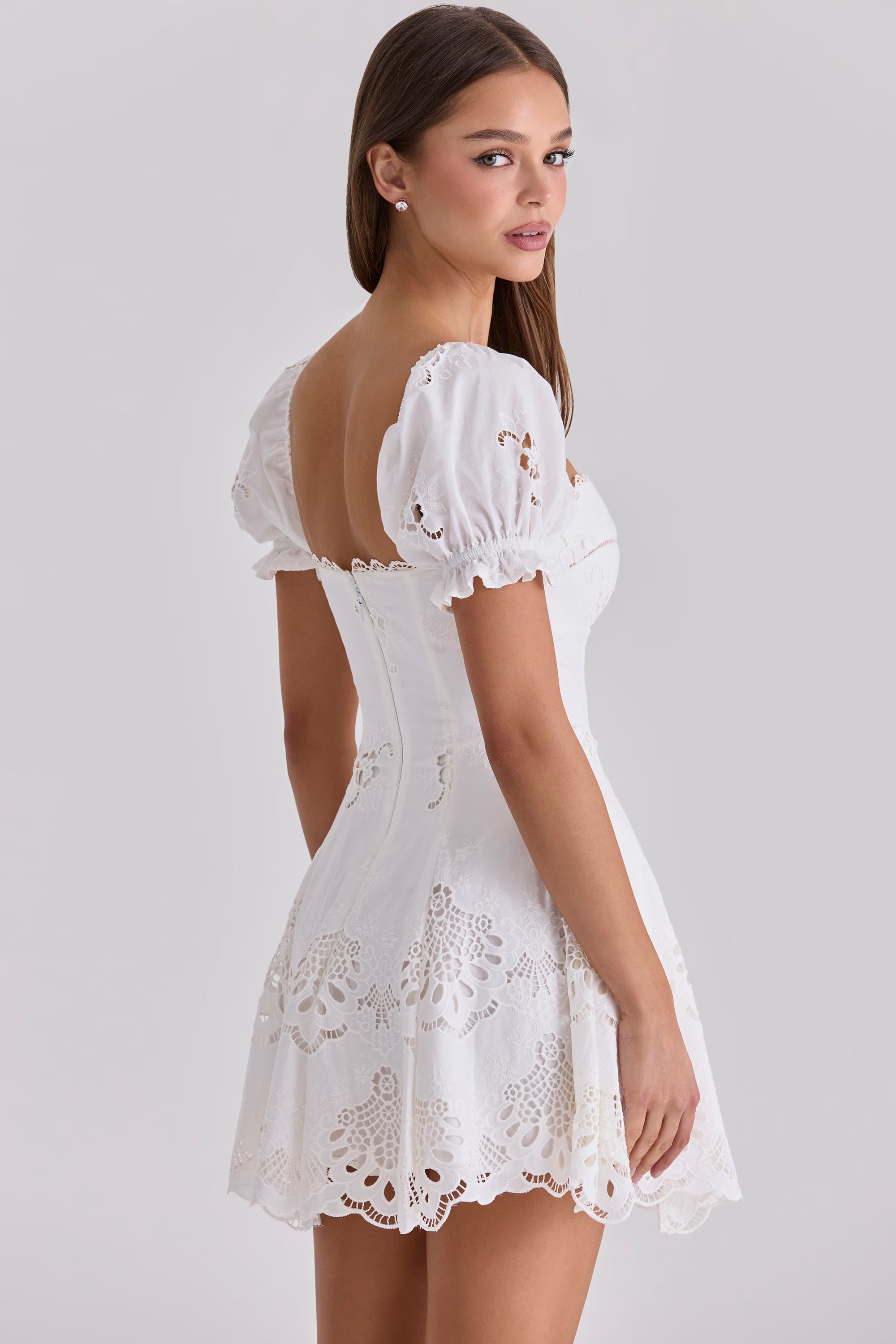 Lavina | Broderie Mini Dress