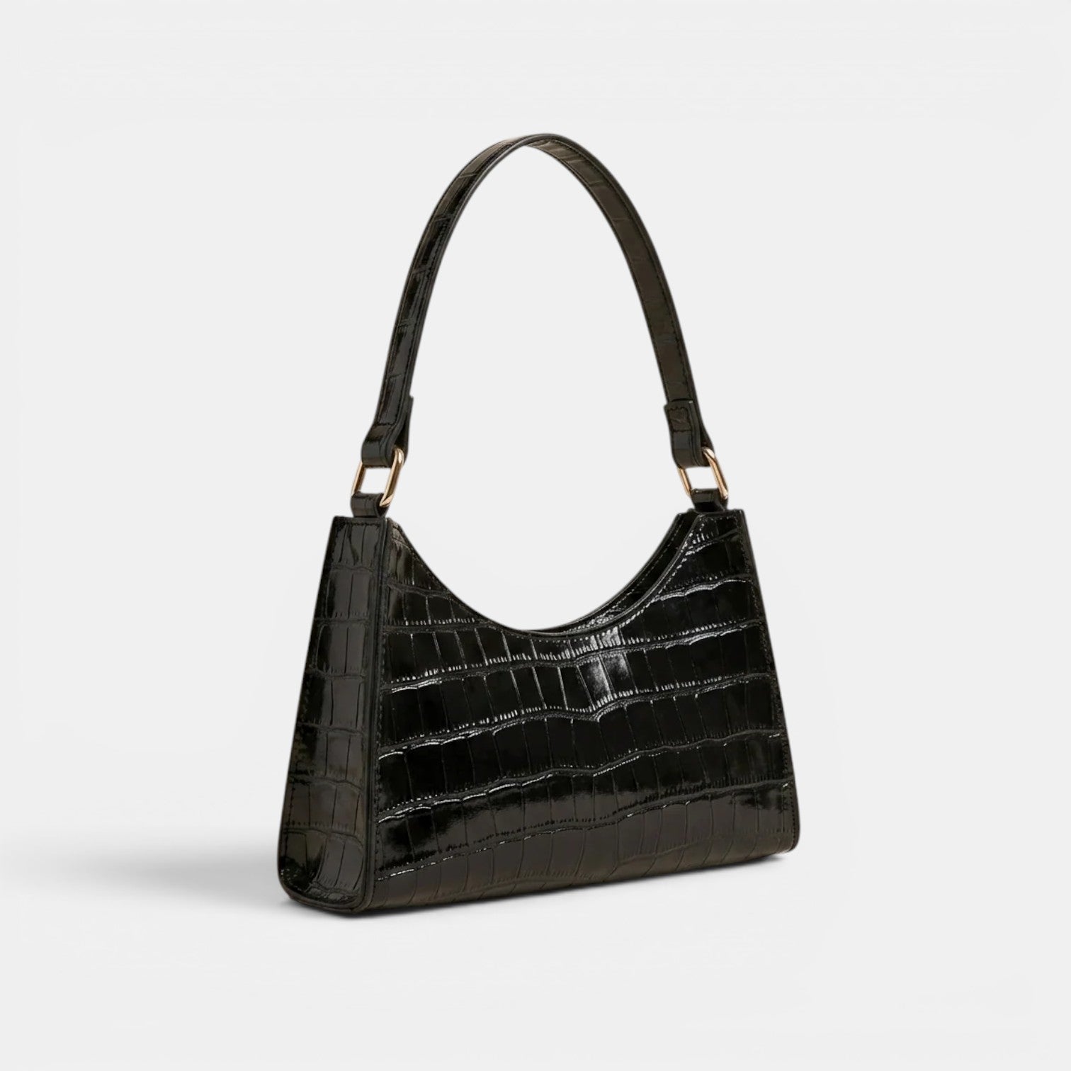 Women’s Croc-Effect Shoulder Bag