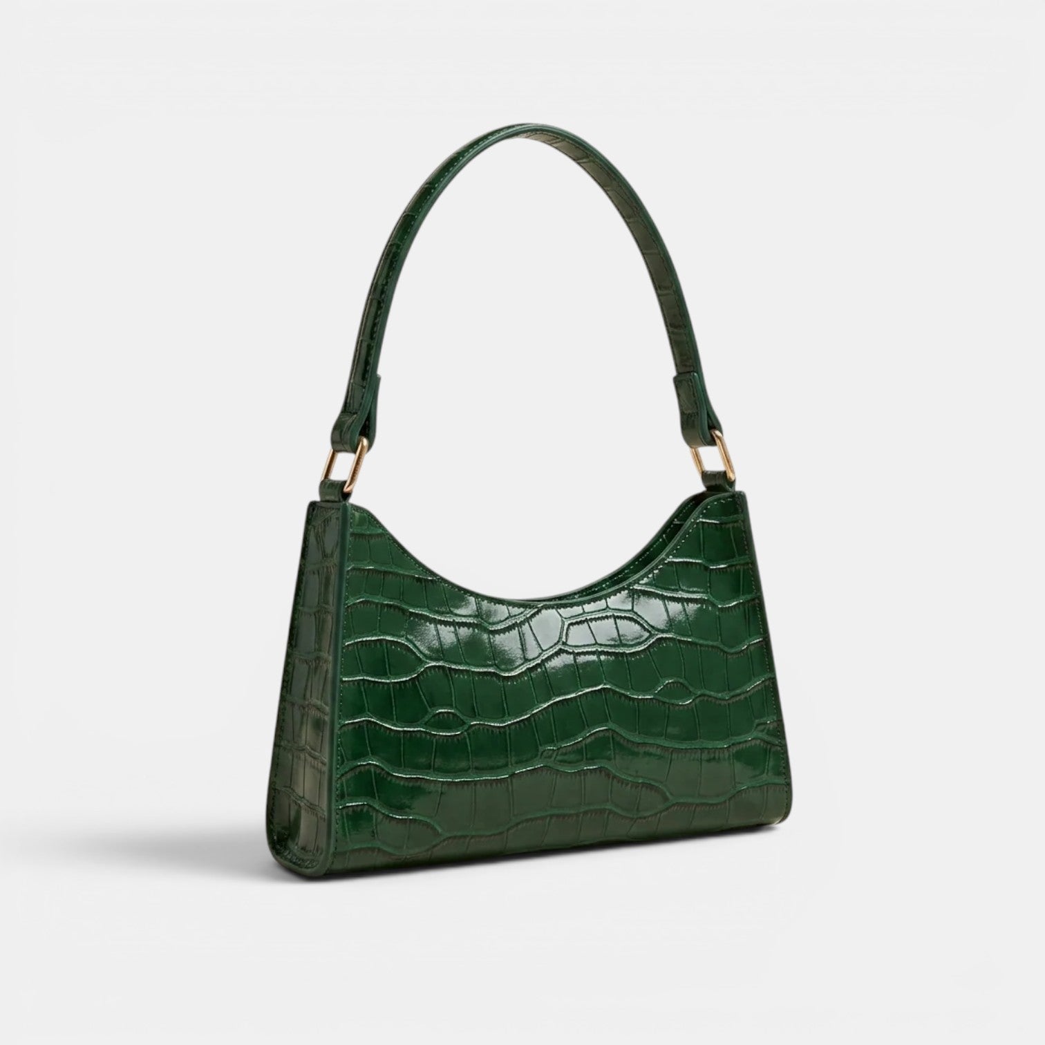 Women’s Croc-Effect Shoulder Bag