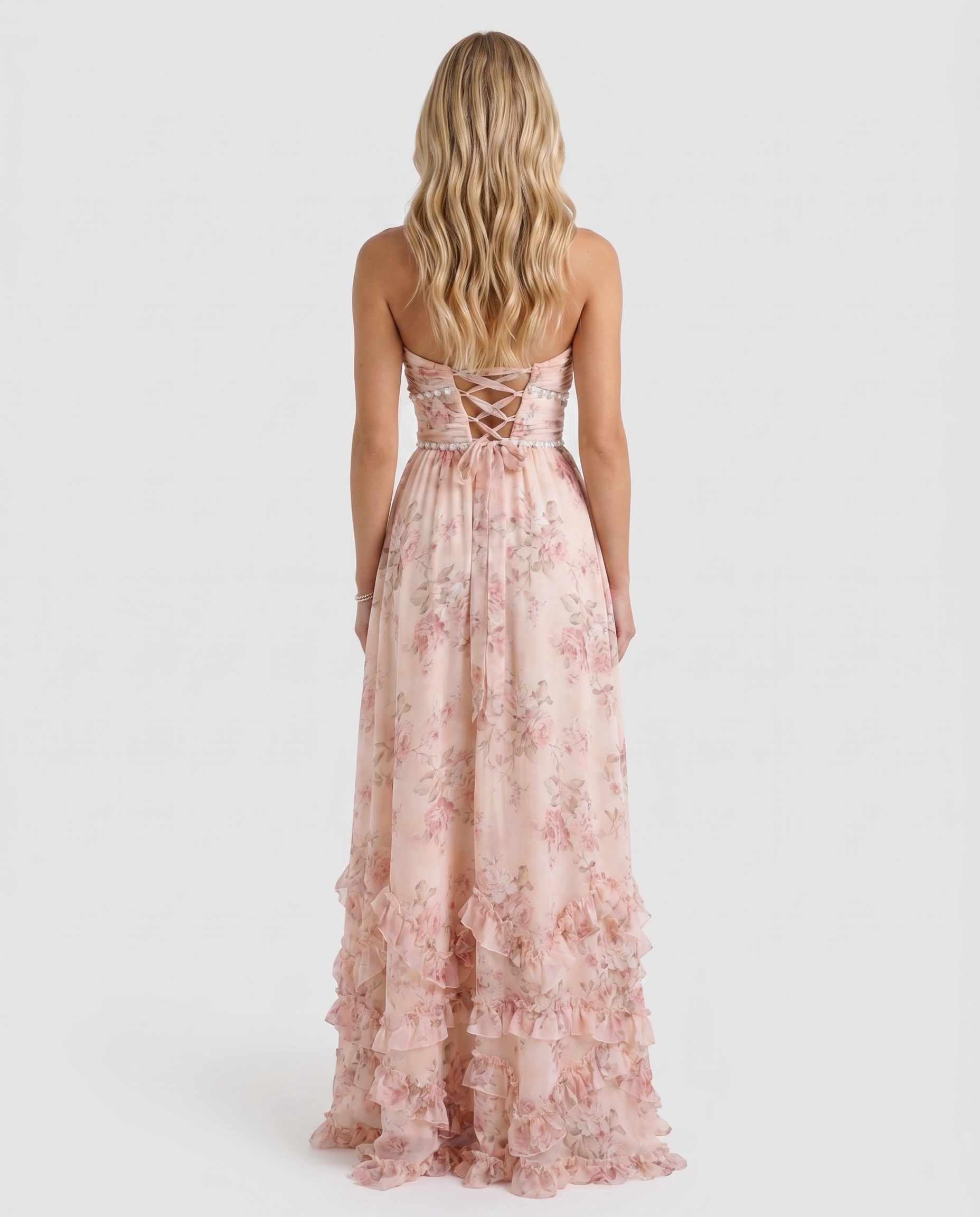 Amélie Ruffle Maxi Dress
