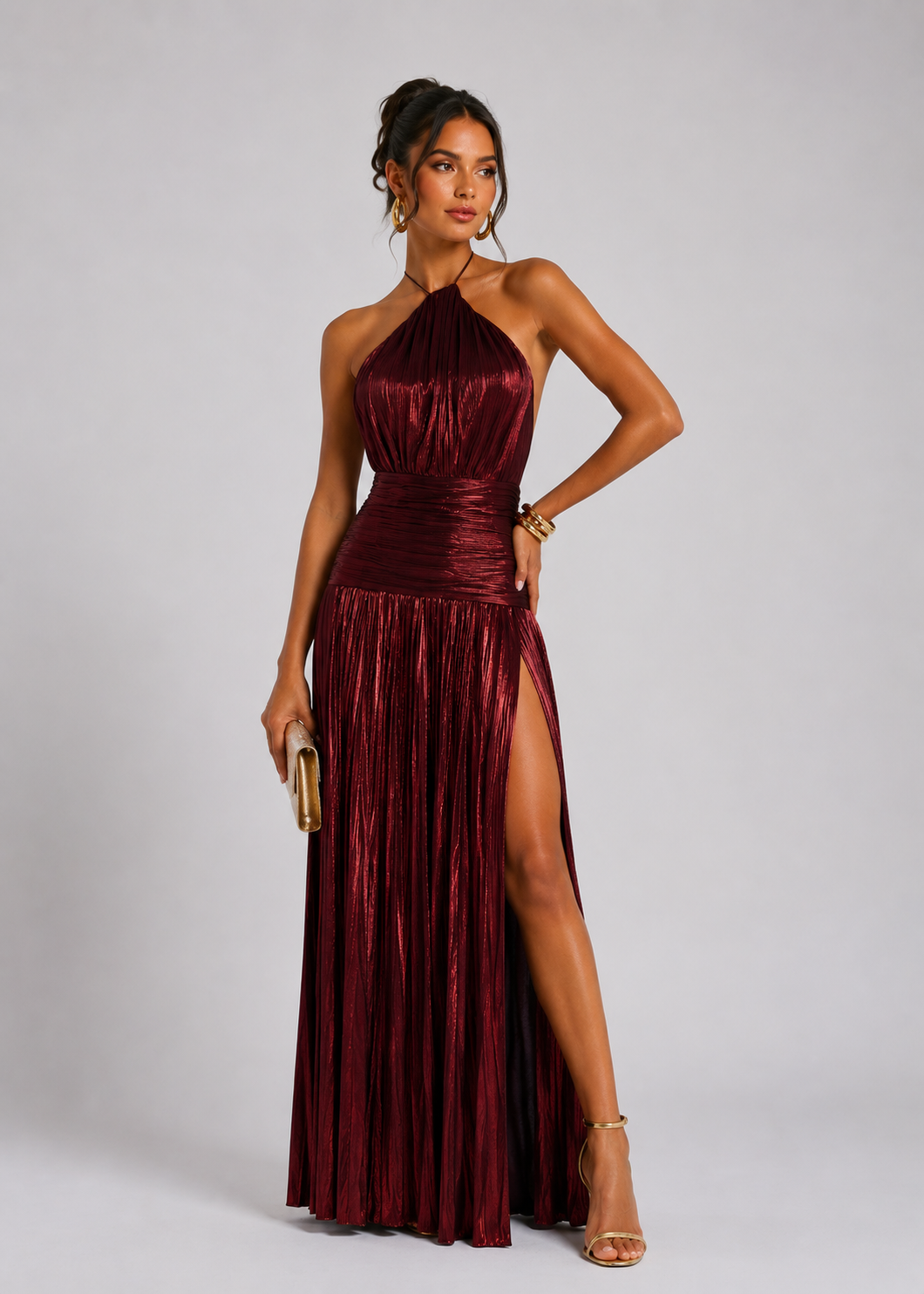 Lorry Satin Maxi Dress