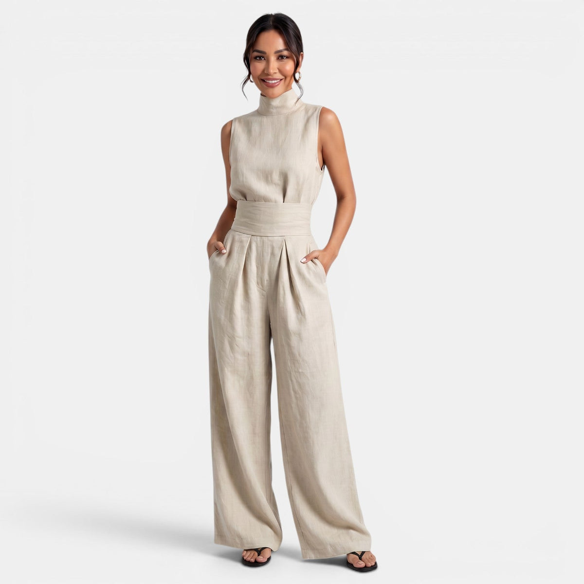 Eliana Linen Two-Piece Set